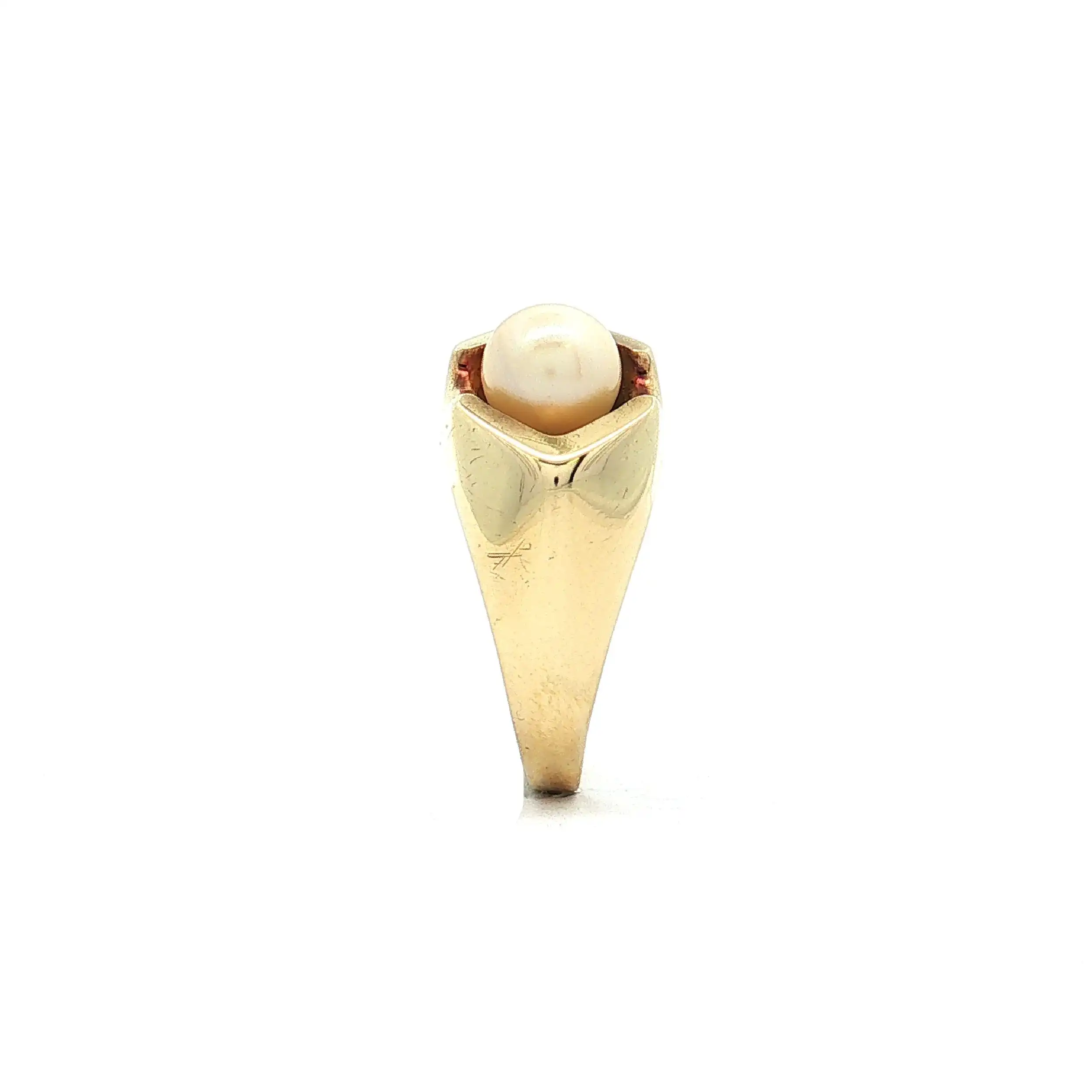 Ring Gelbgold mit Perle Ring Gelbgold mit Perle