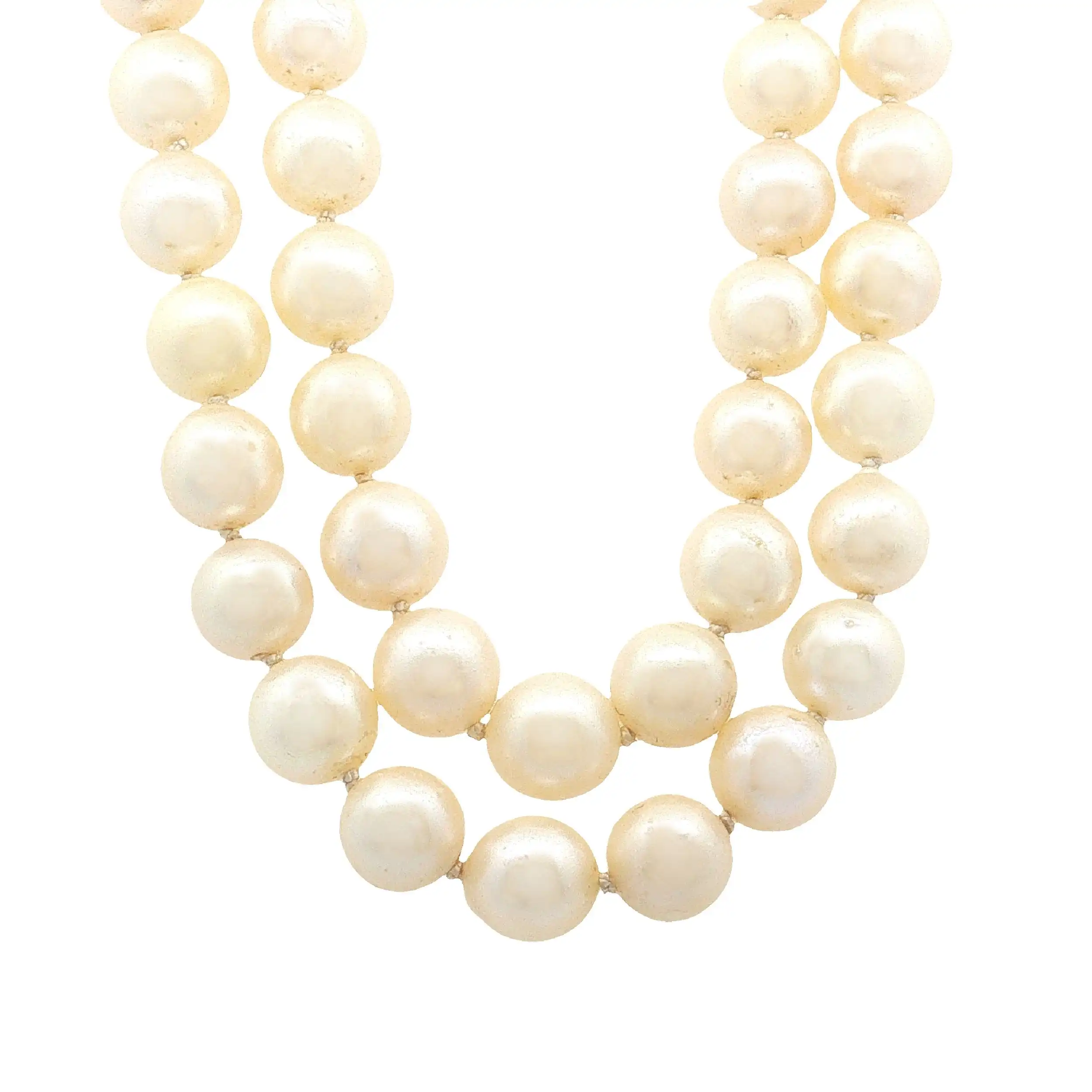Perlenkette mit Goldschließe Perlenkette mit Goldschließe