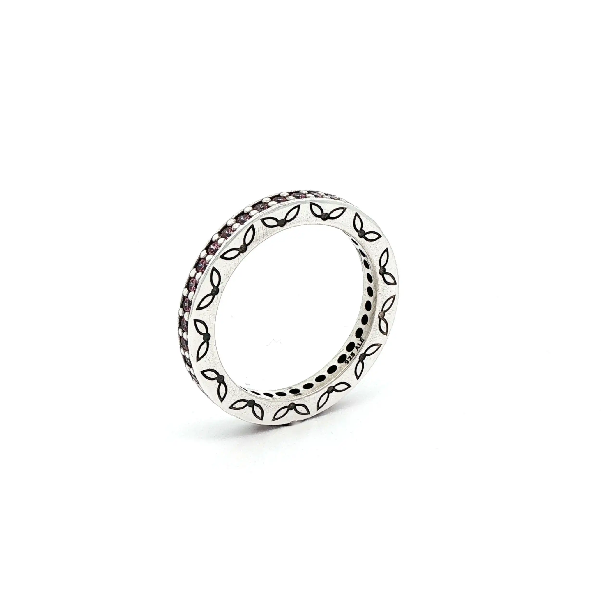 Memoryring Silber mit pinken Farbsteinen Memoryring Silber mit pinken Farbsteinen