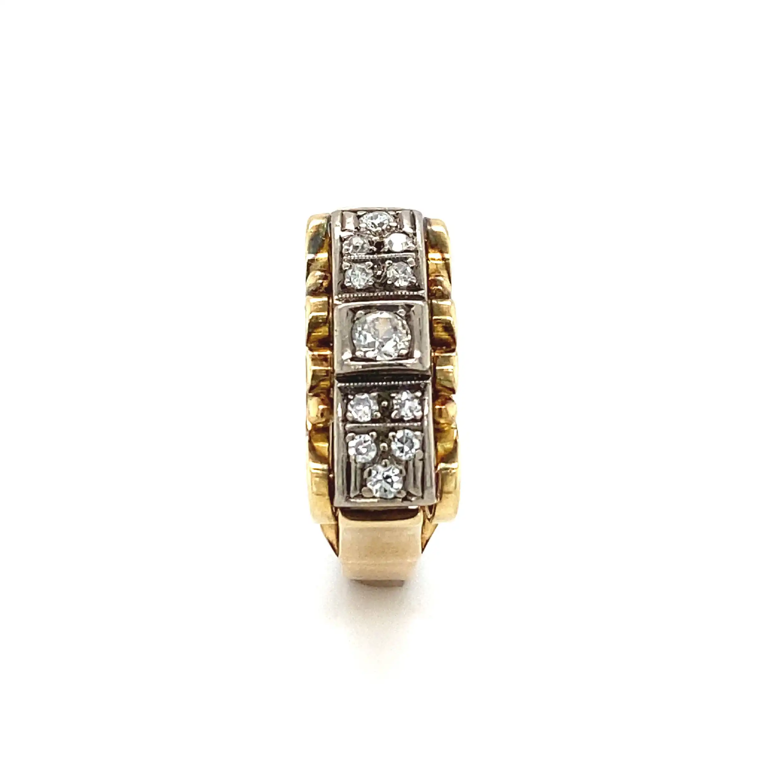 Ring Rotgold mit Diamanten Ring Rotgold mit Diamanten