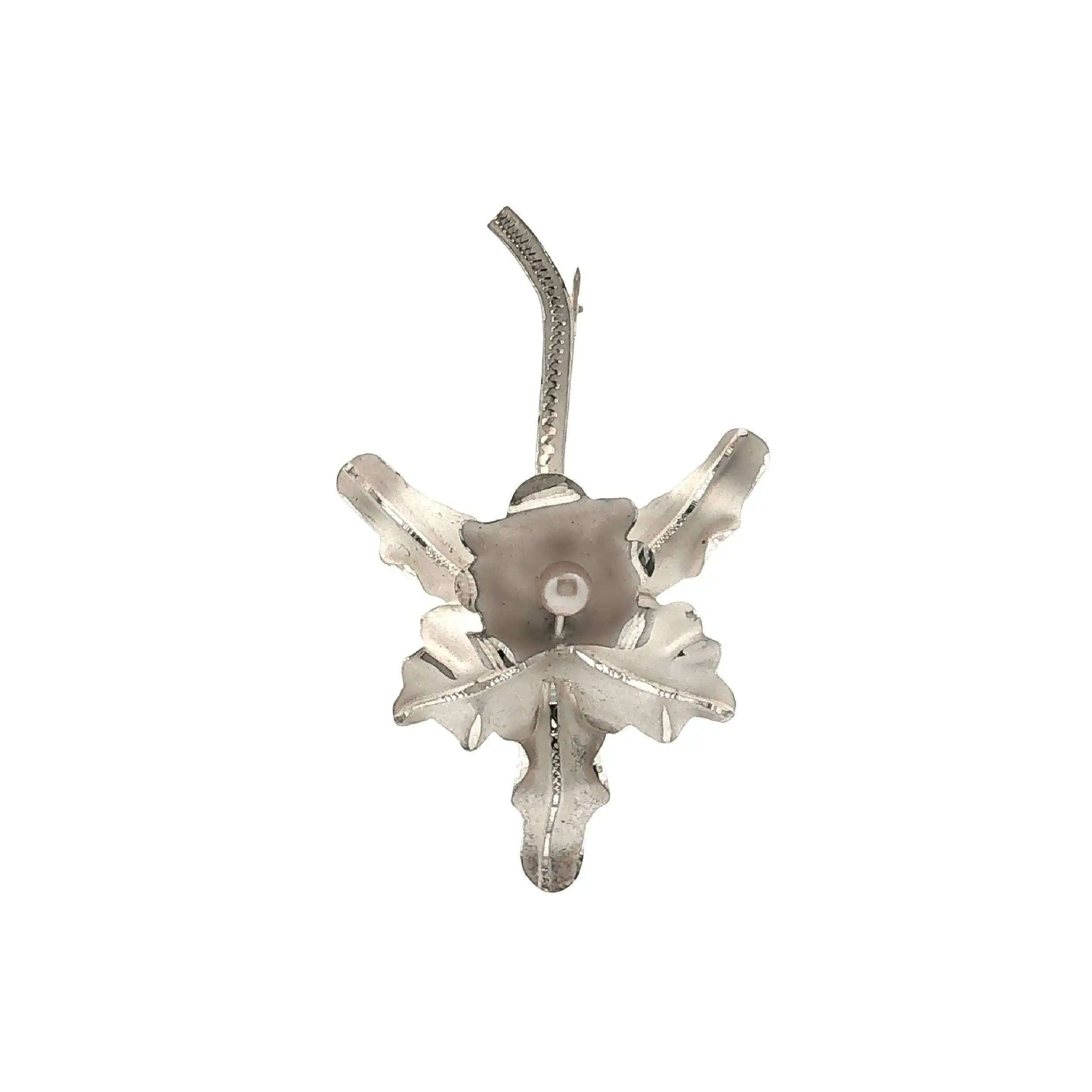 Brosche Silber mit Perle Brosche Silber mit Perle