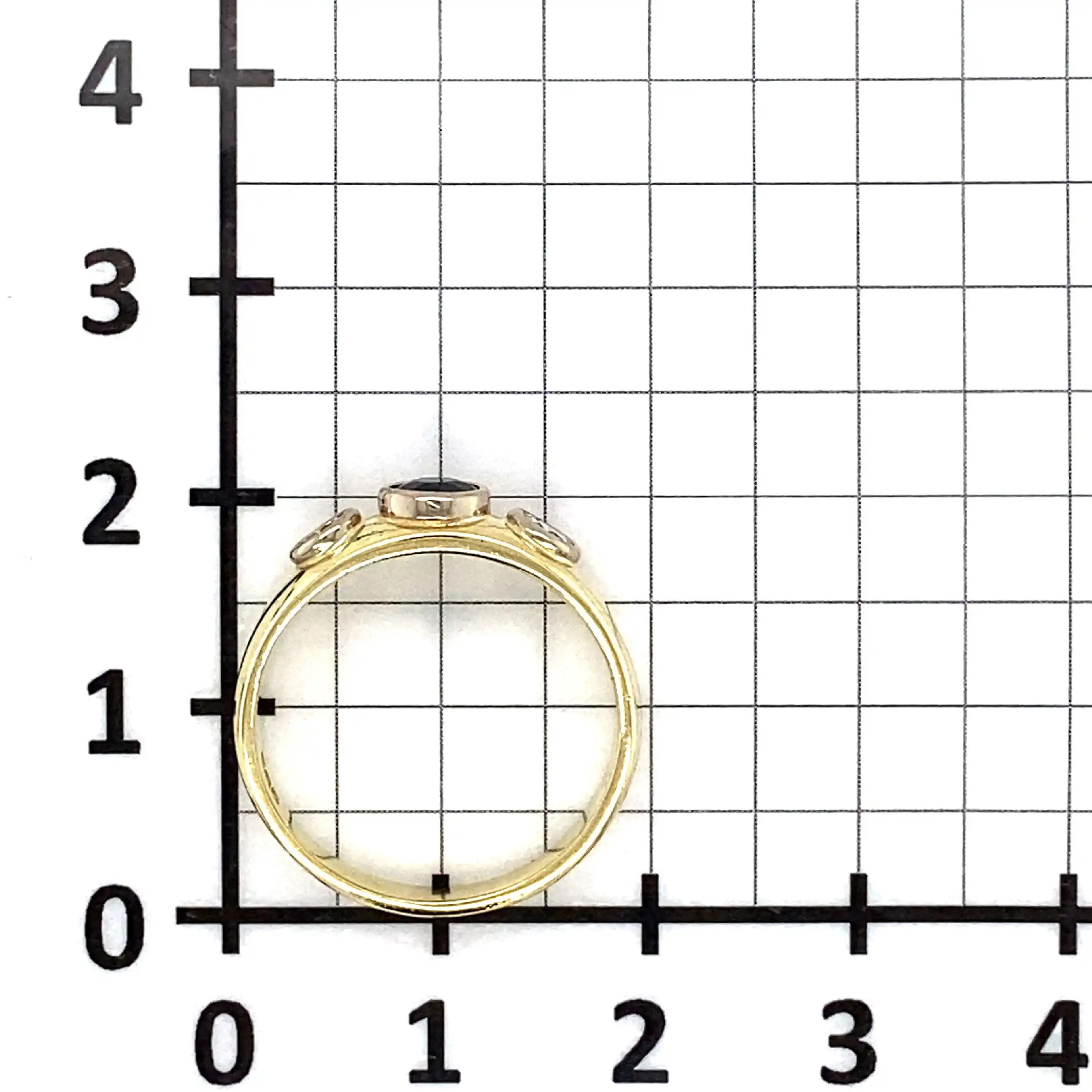Ring Gelbgold mit Saphir und Brillanten Ring Gelbgold mit Saphir und Brillanten