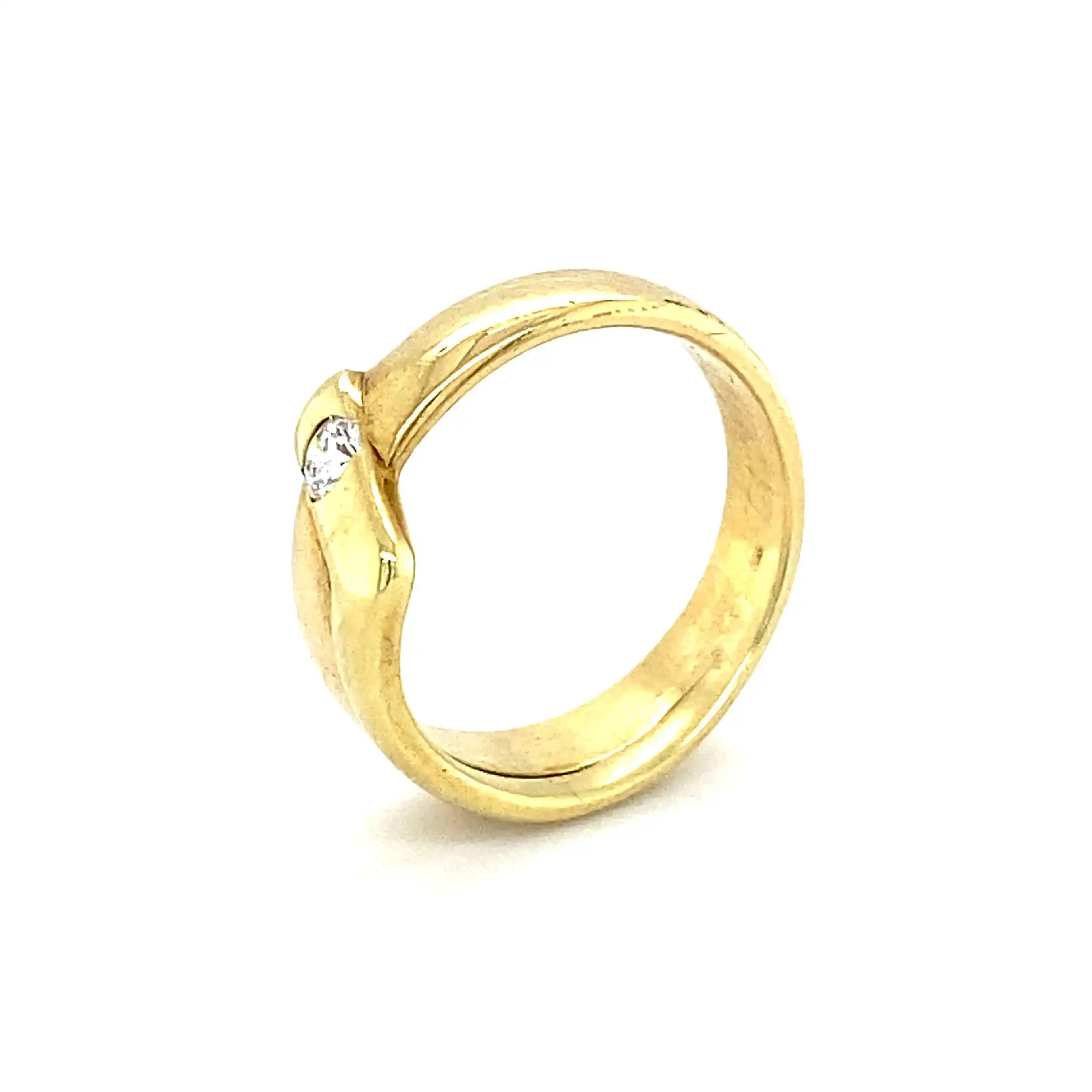 Ring Gelbgold mit Brillant Ring Gelbgold mit Brillant
