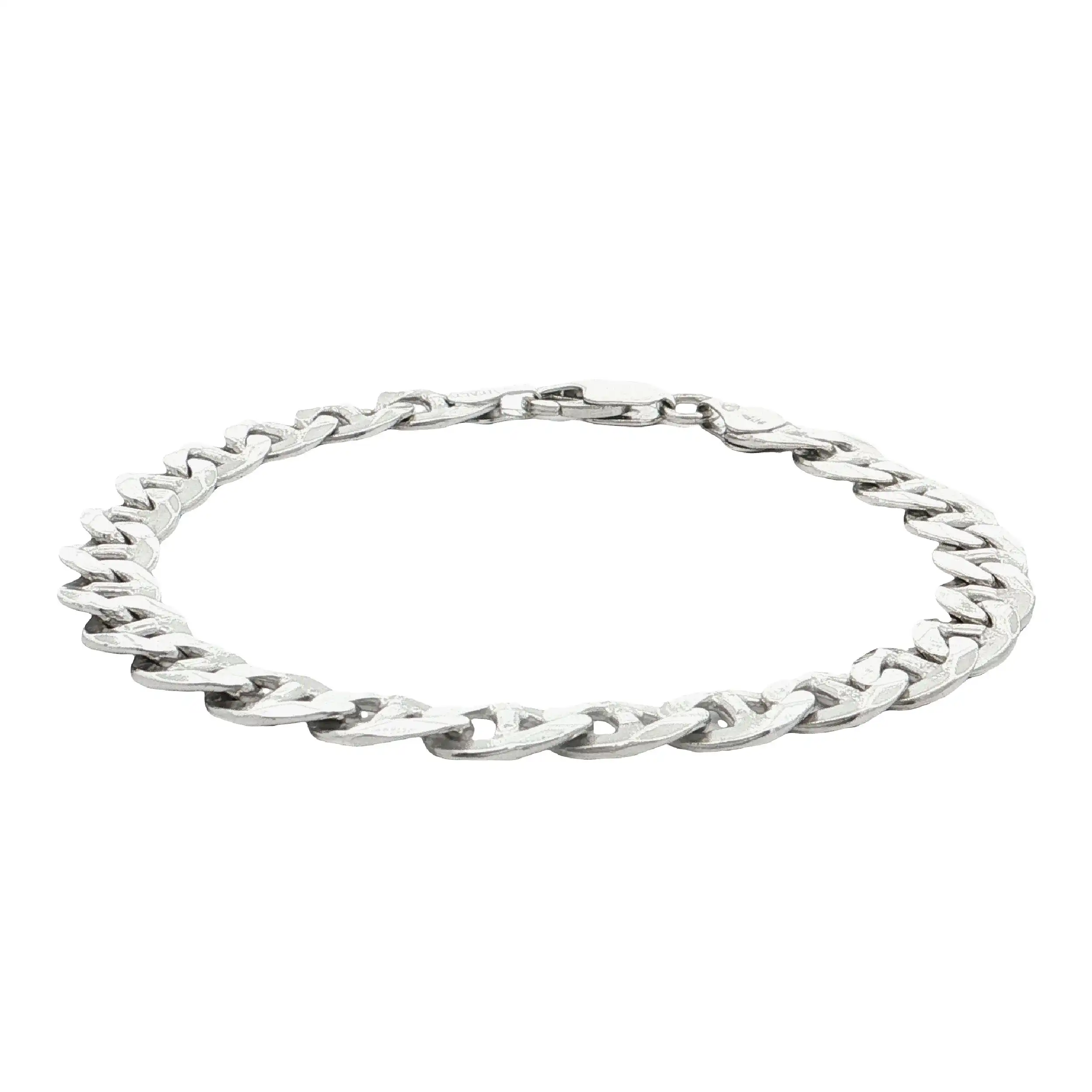 Stäbchen-Panzerarmband Silber