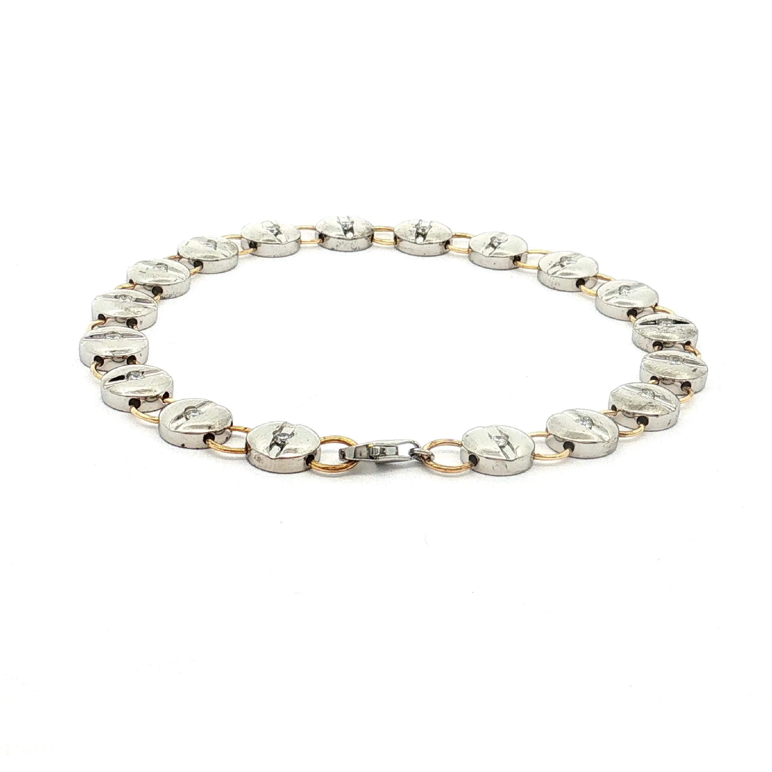 Armband Platin/Gelbgold mit Brillanten