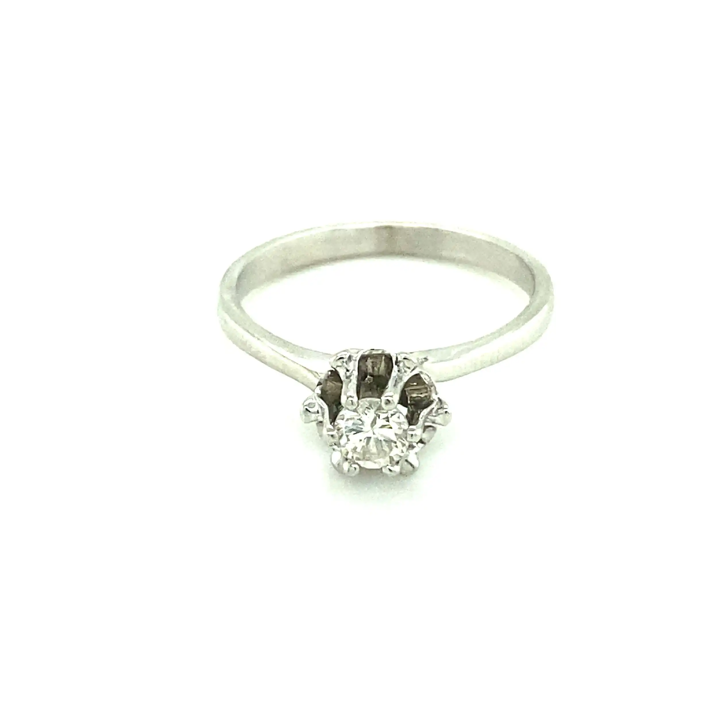Ring Weißgold mit Brillant Ring Weißgold mit Brillant