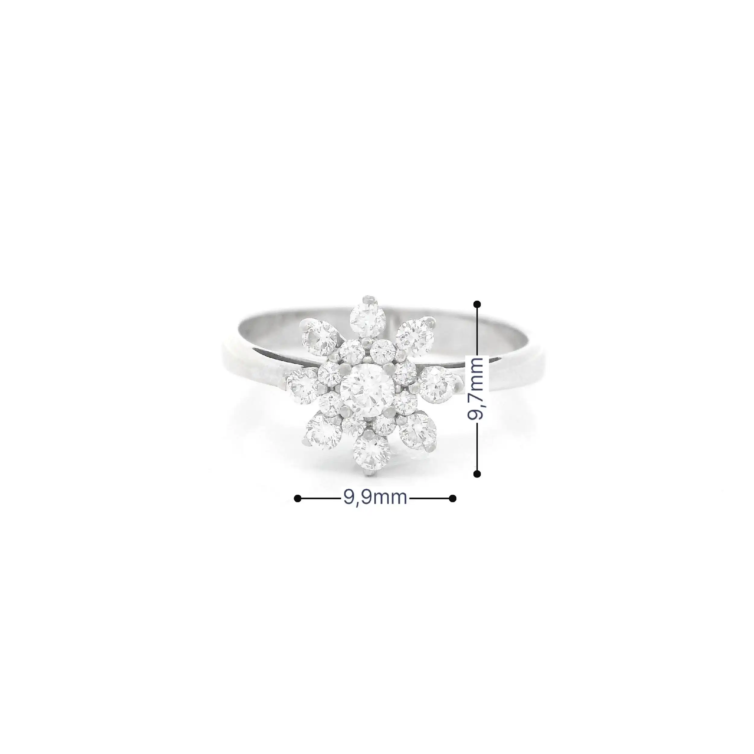 Ring Weißgold mit Brillanten von Christ