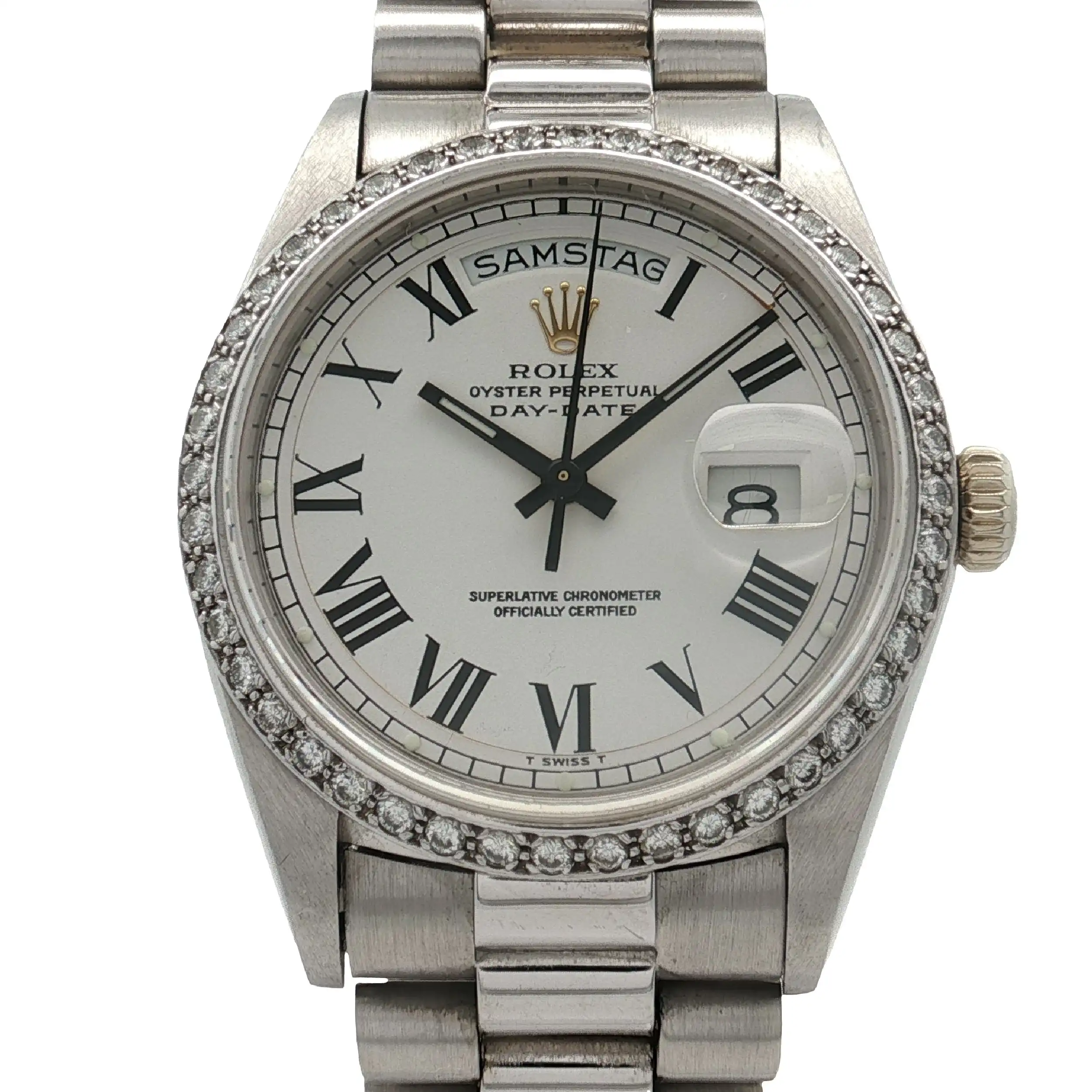 Rolex HAU Day Date WG Ref 1803 Brill. Lünette orig. Bj. 1974 Rolex HAU Day Date WG Ref 1803 Brill. Lünette orig. Bj. 1974