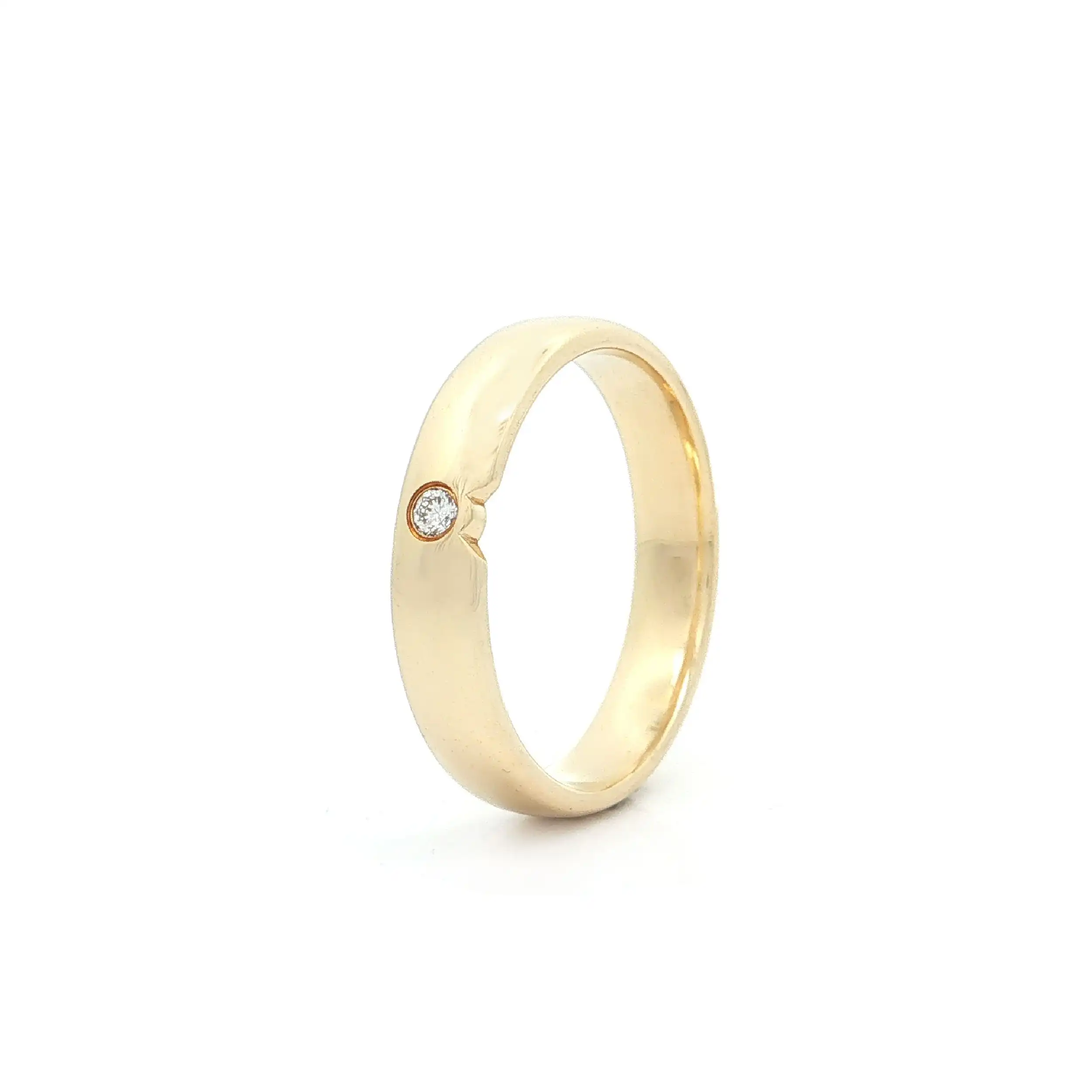 Ring Gelbgold mit Brillant Ring Gelbgold mit Brillant