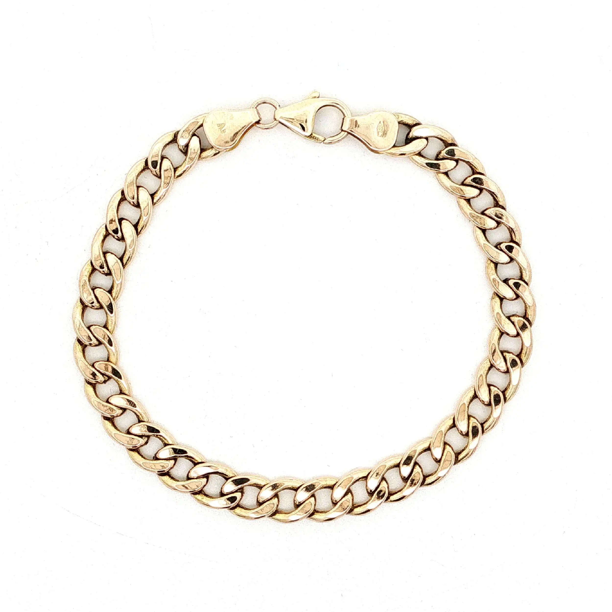Panzerarmband Gelbgold hohl