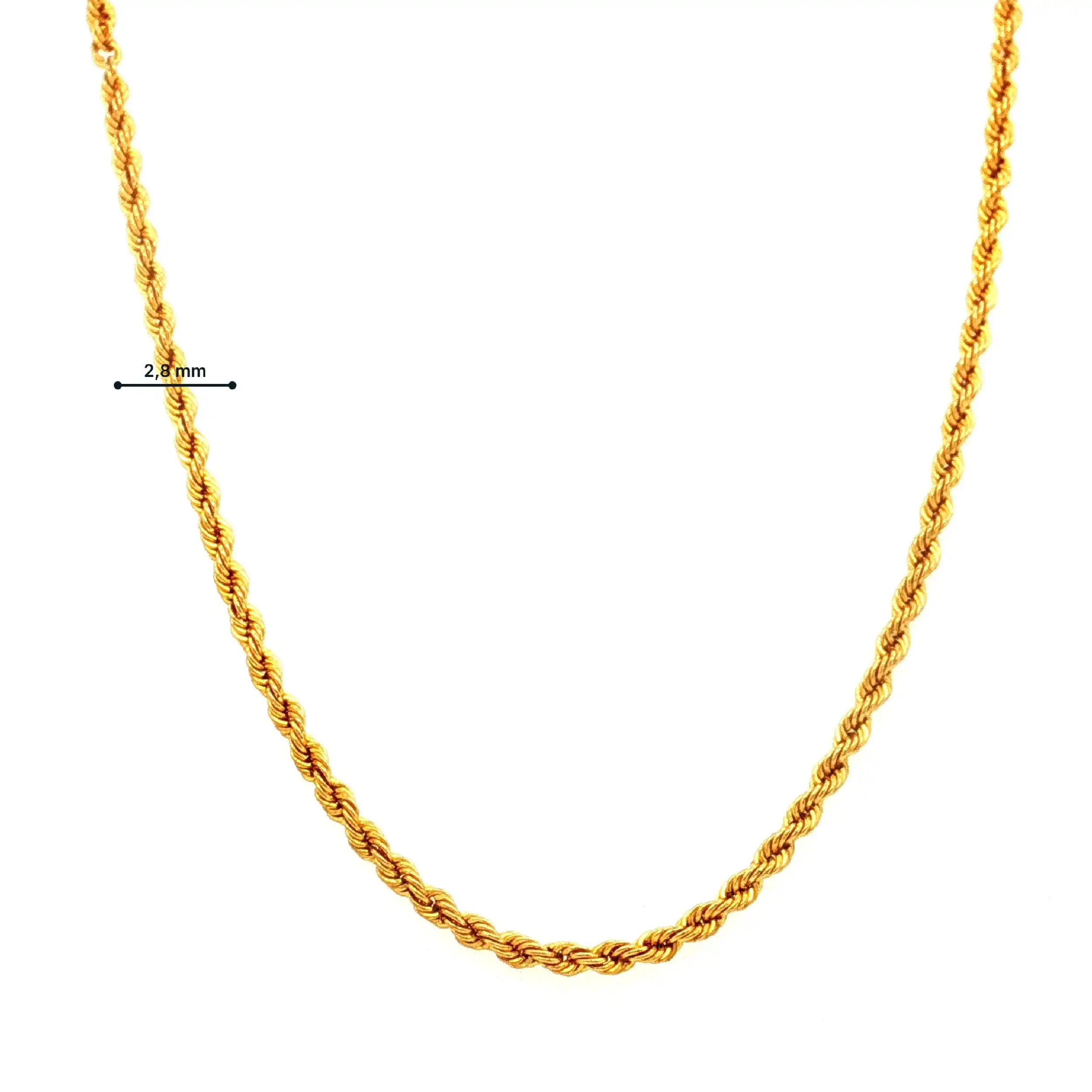 Kette gedreht Gelbgold