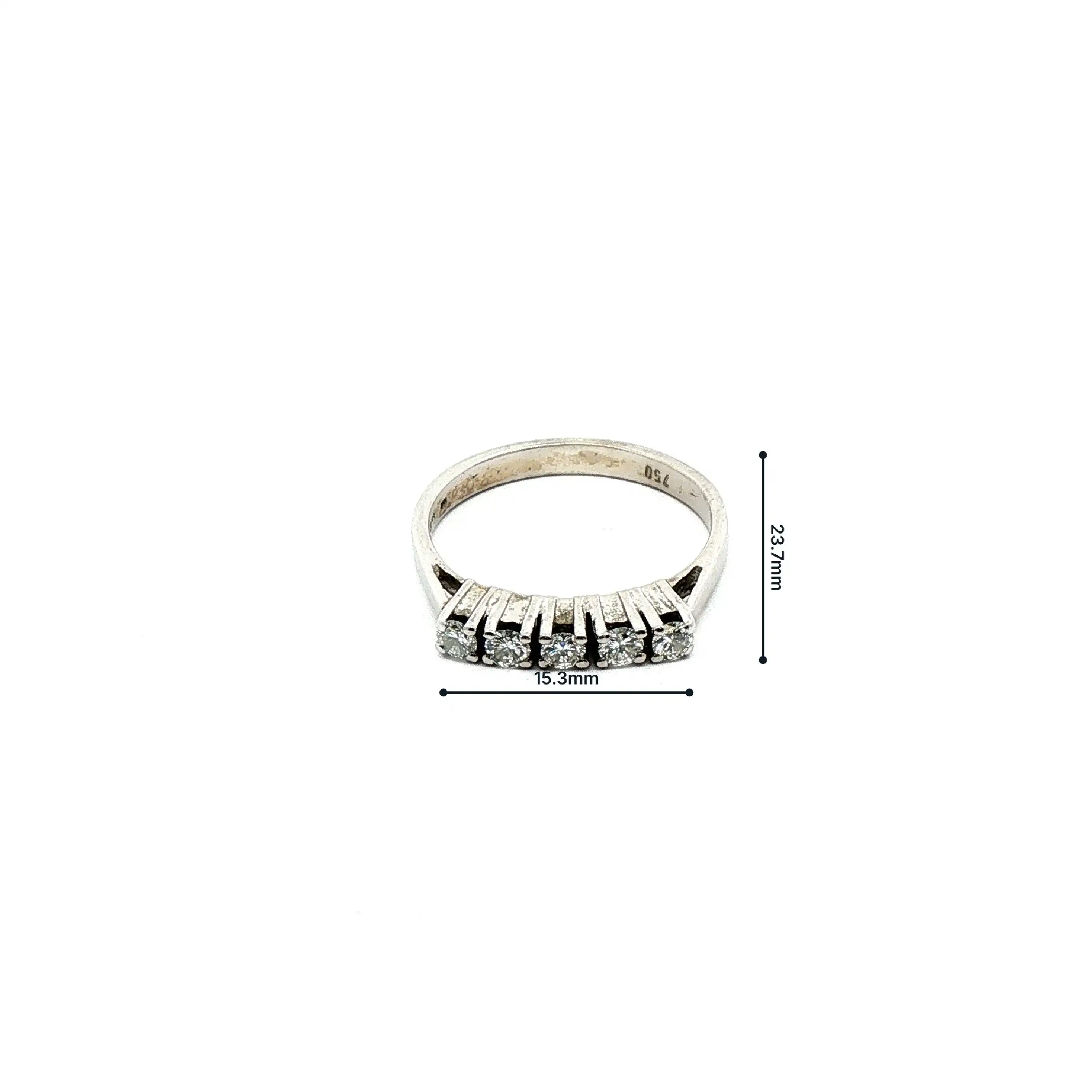 Ring Weißgold mit Brillanten Ring Weißgold mit Brillanten