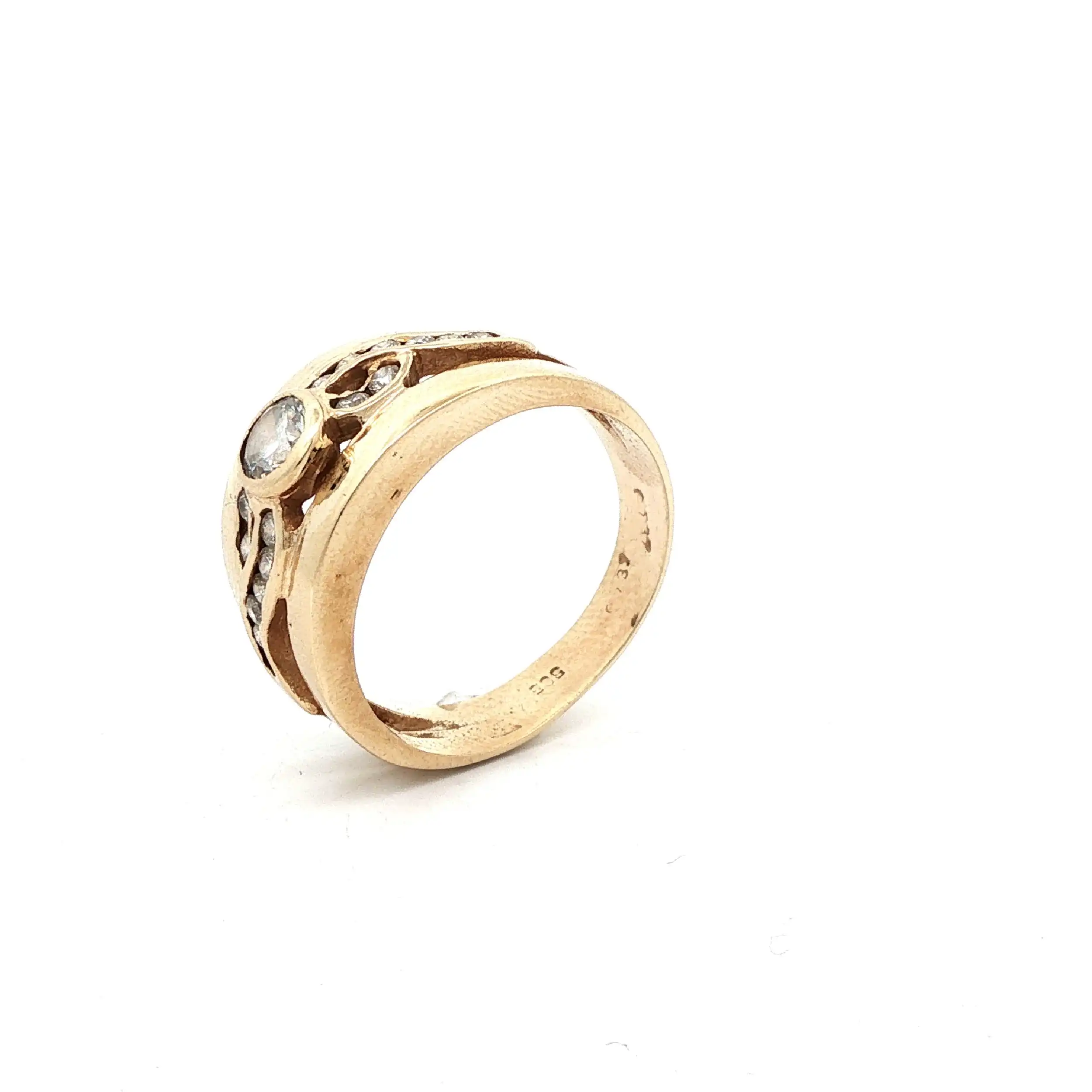 Ring Gelbgold mit Zirkonia