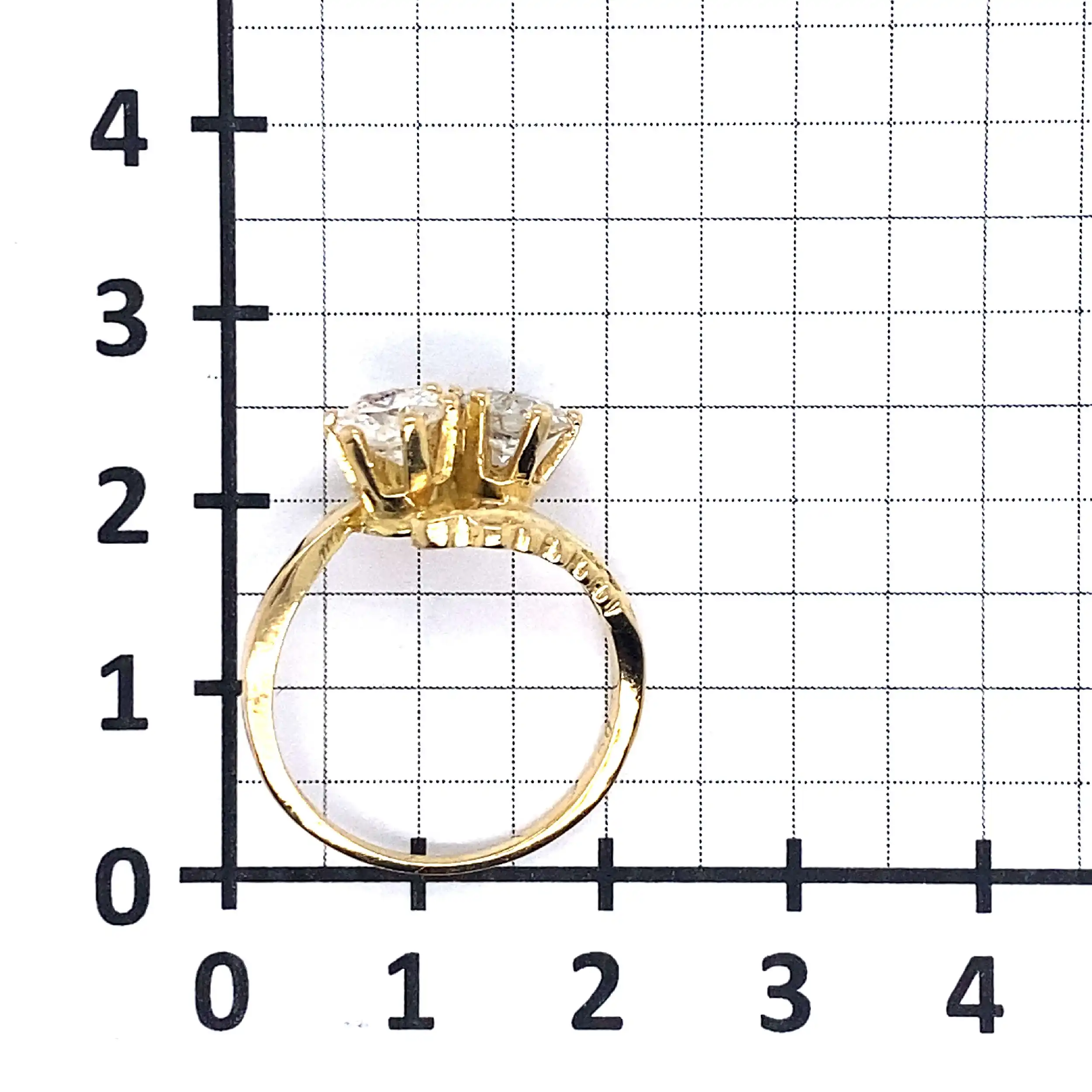 Ring Gelbold mit 2 Brillanten Ring Gelbold mit 2 Brillanten