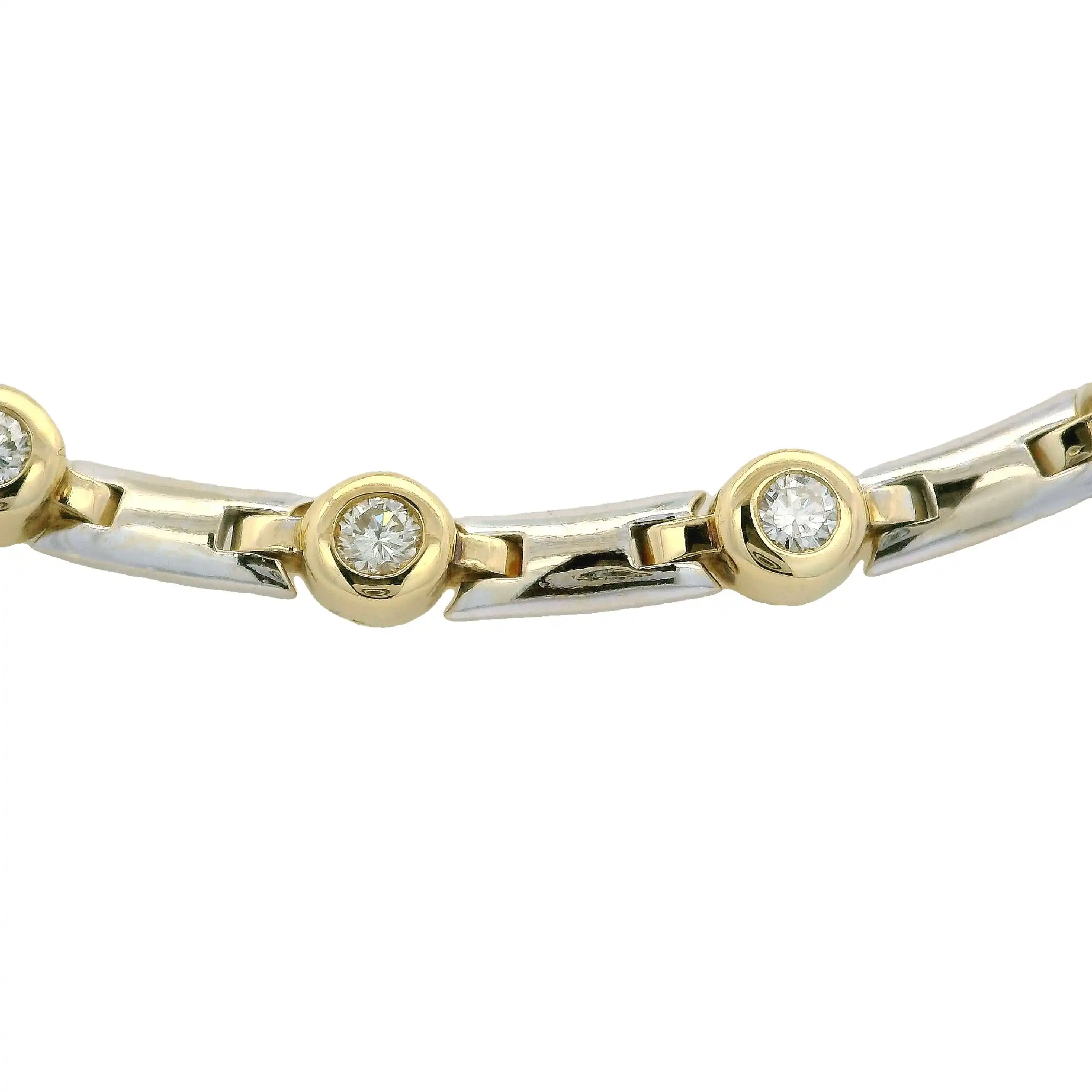 Collier Bicolor mit Brillanten Collier Bicolor mit Brillanten