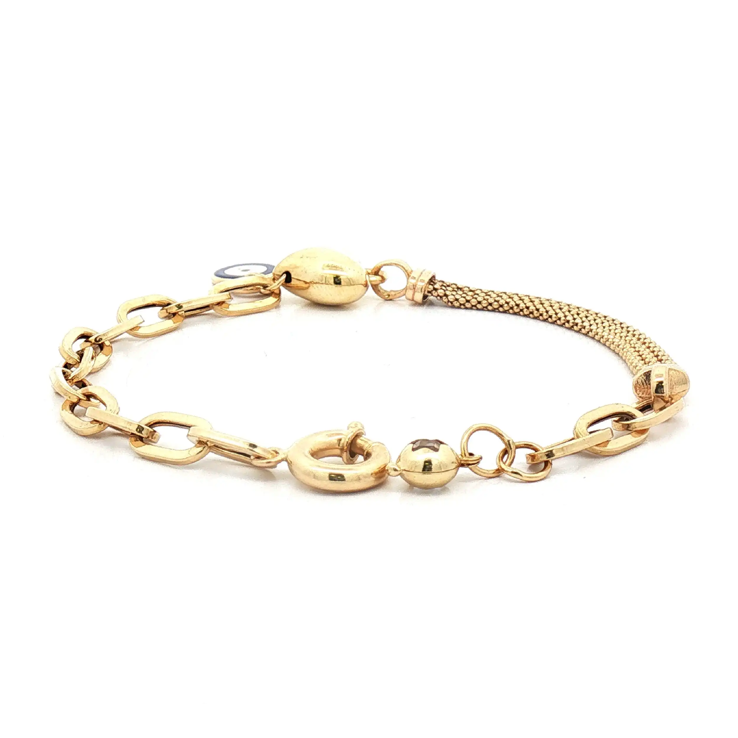 Armband Gelbgold mit Herz und Nazaar
