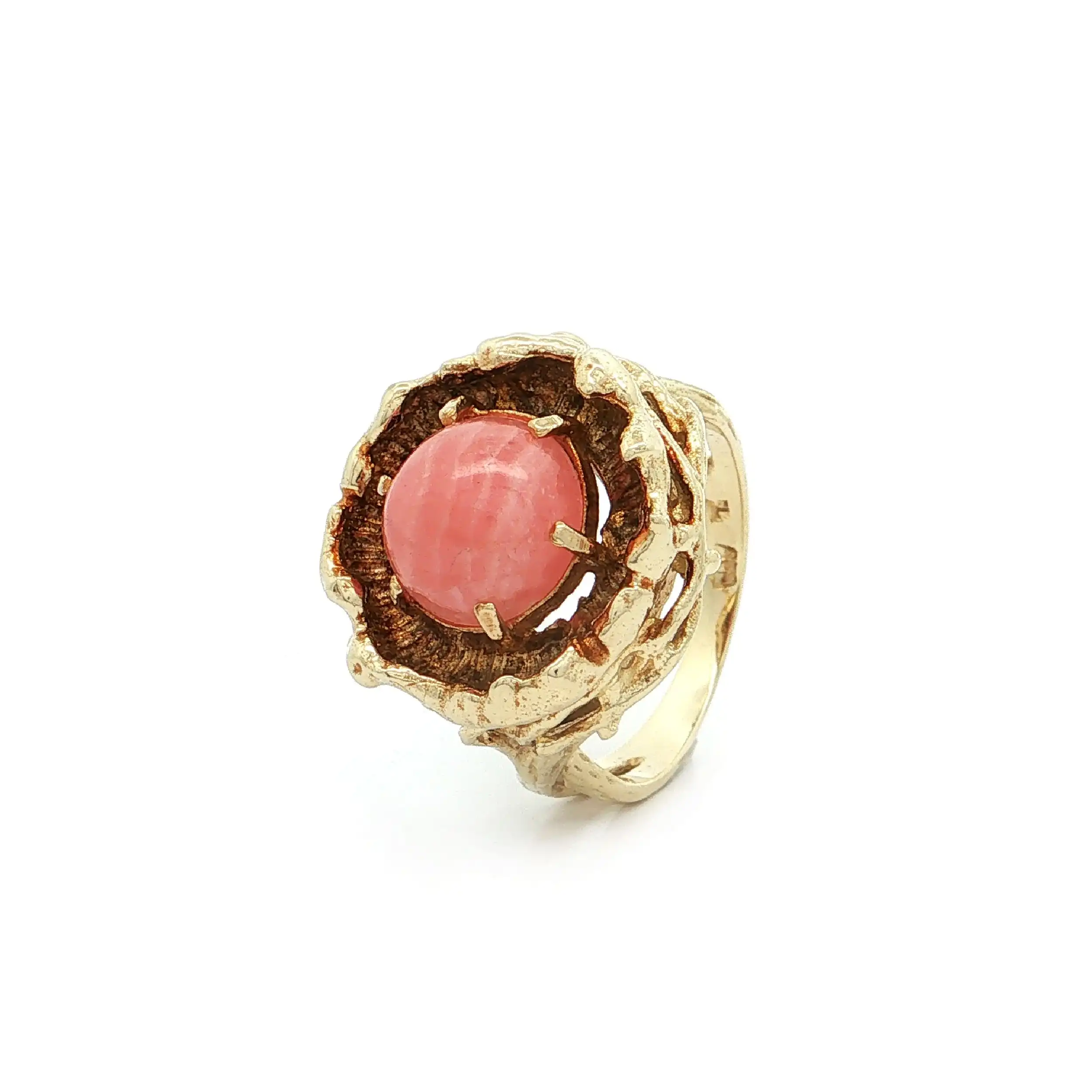 Ring Gelbgold mit Rhodochrosit