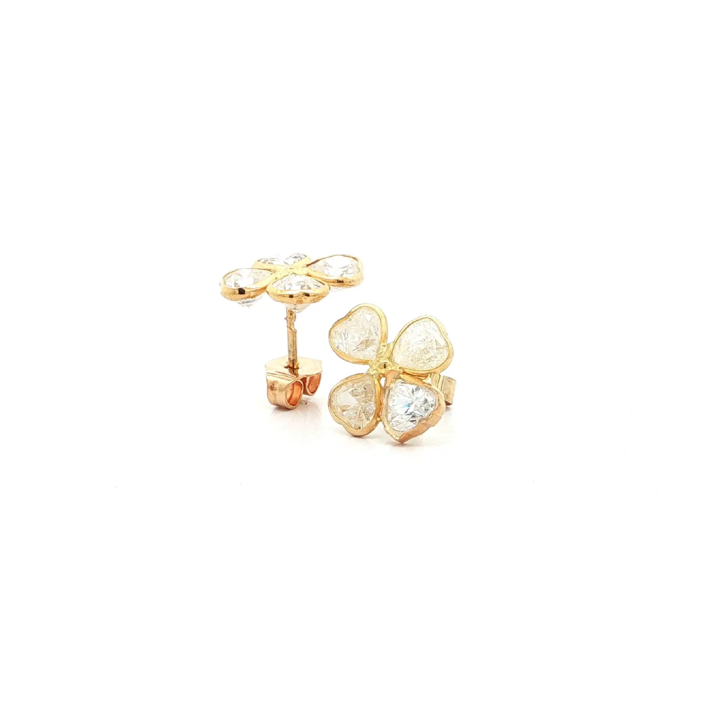 Ohrstecker Gelbgold mit Zirkonia Ohrstecker Gelbgold mit Zirkonia