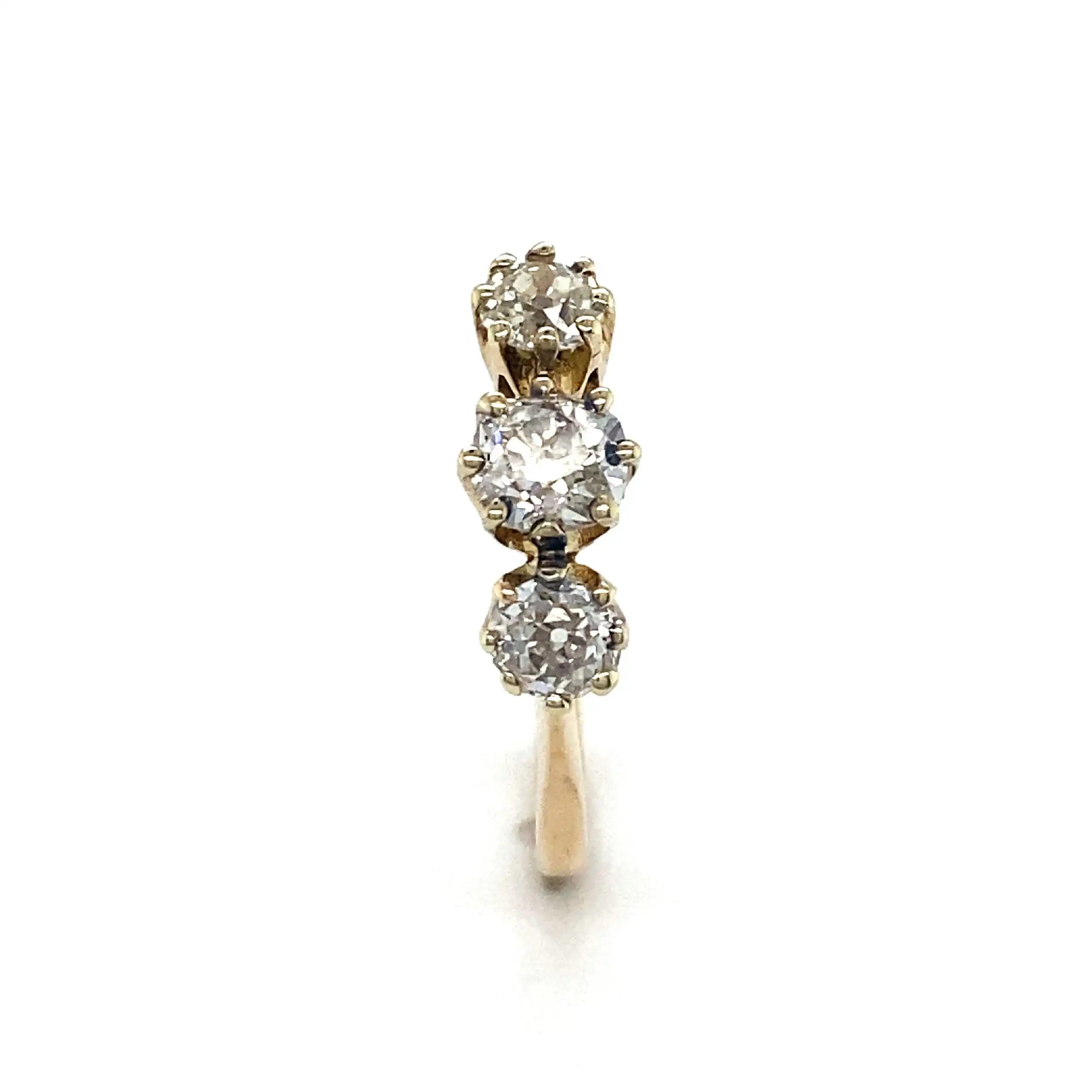 Ring Gelbgold mit Altschliff Diamanten Ring Gelbgold mit Altschliff Diamanten