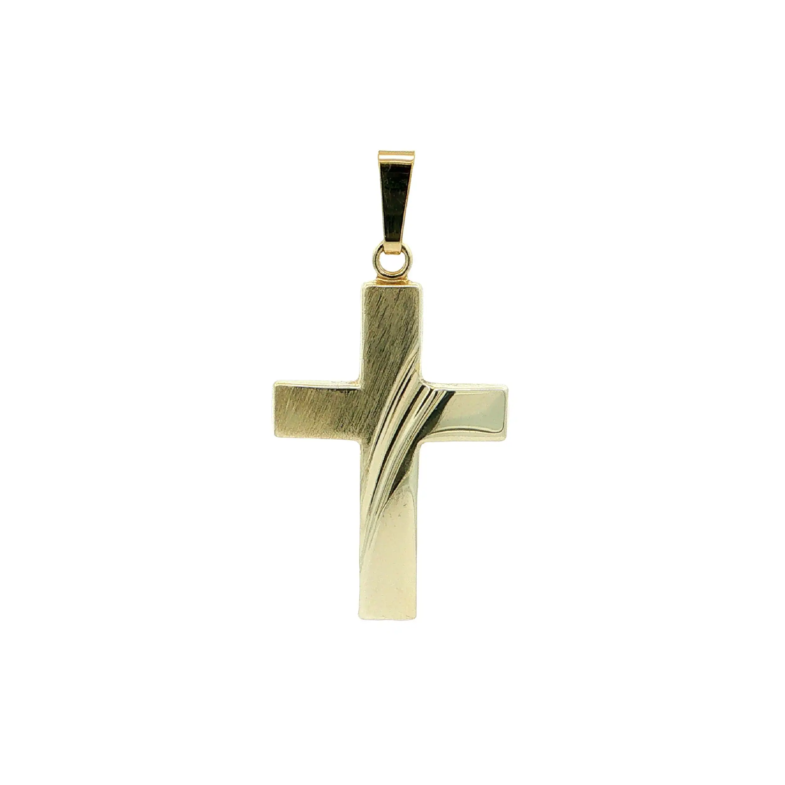 Anhänger Gelbgold Kreuz