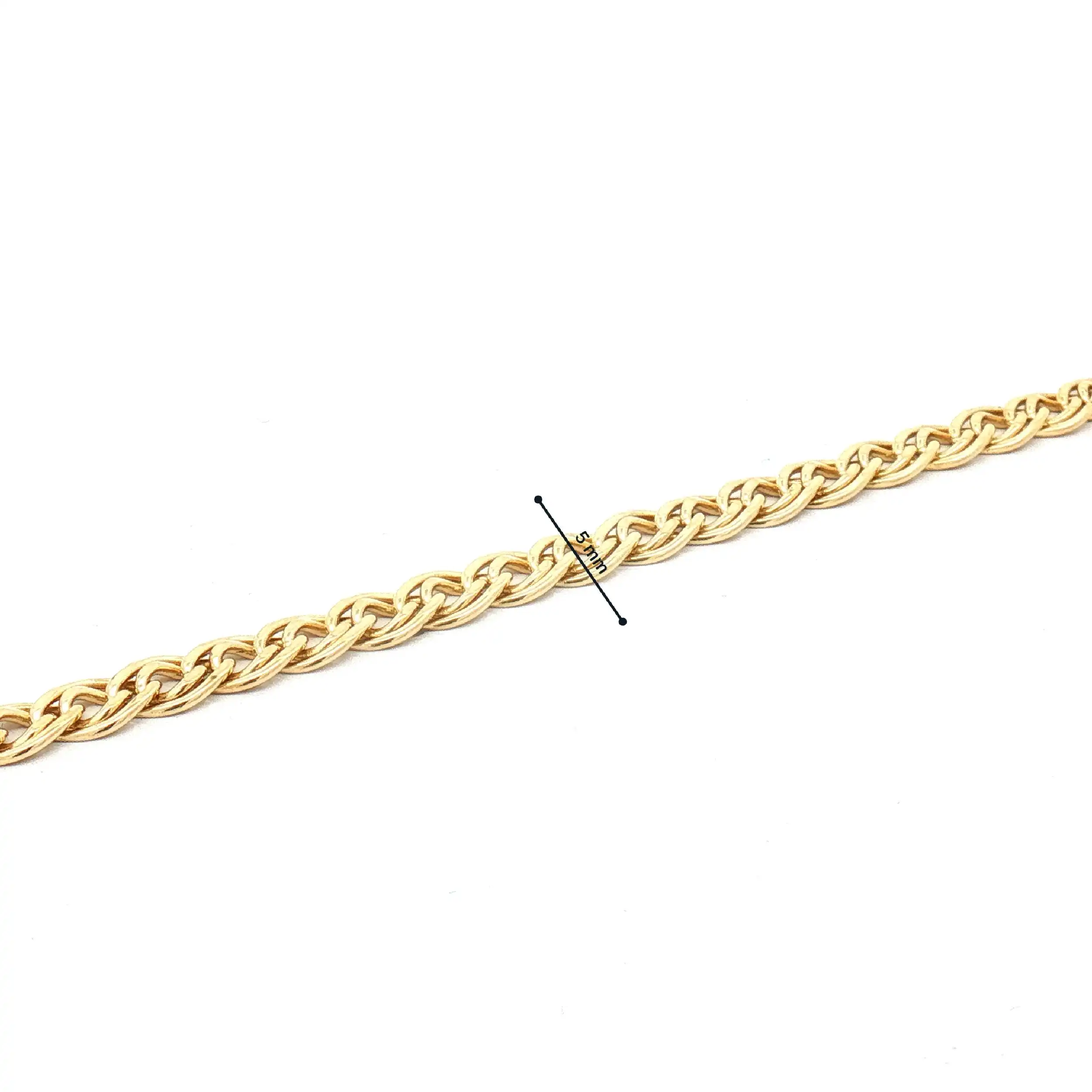 Doppelpanzerarmband Gelbgold
