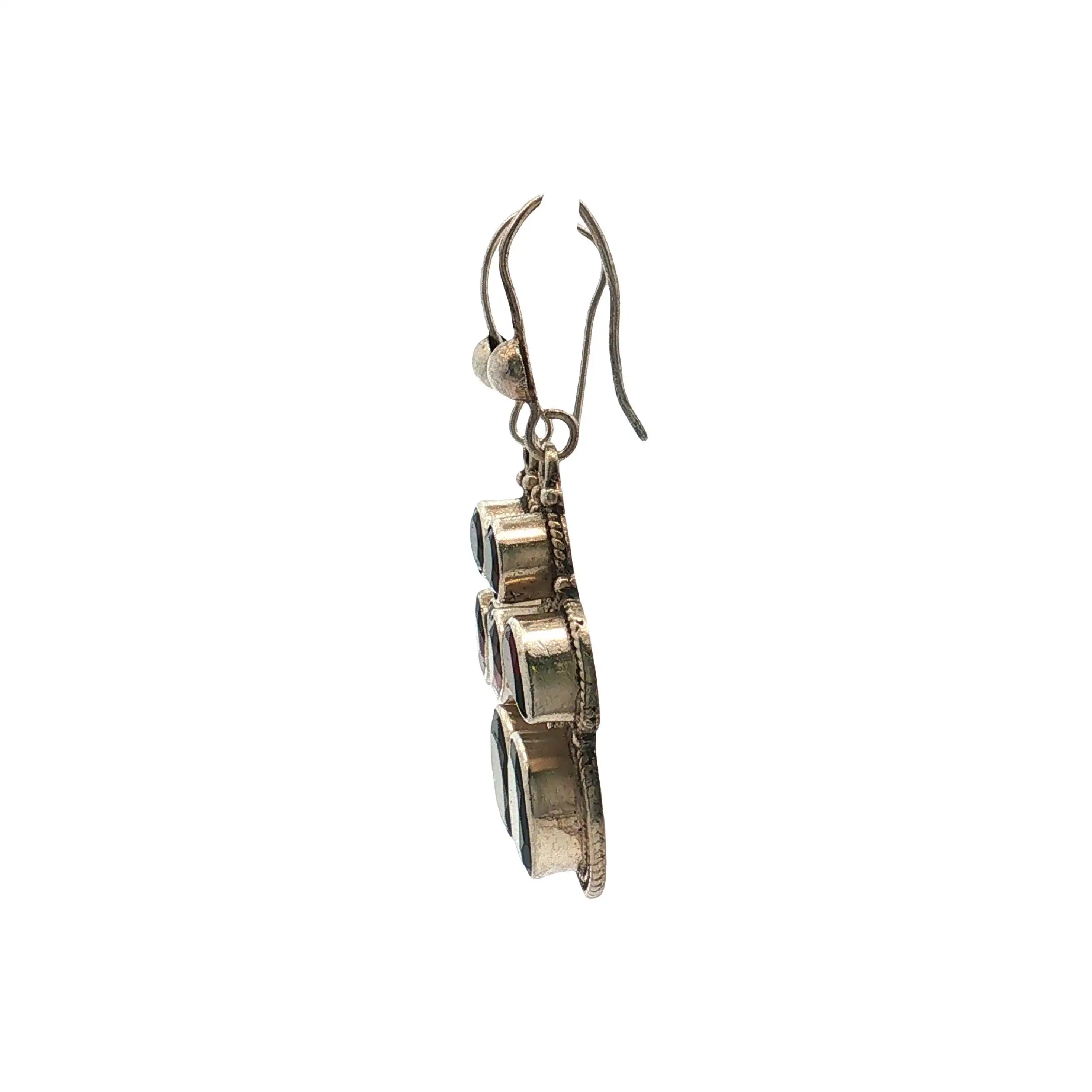 Ohrringe Silber mit Granat Ohrringe Silber mit Granat