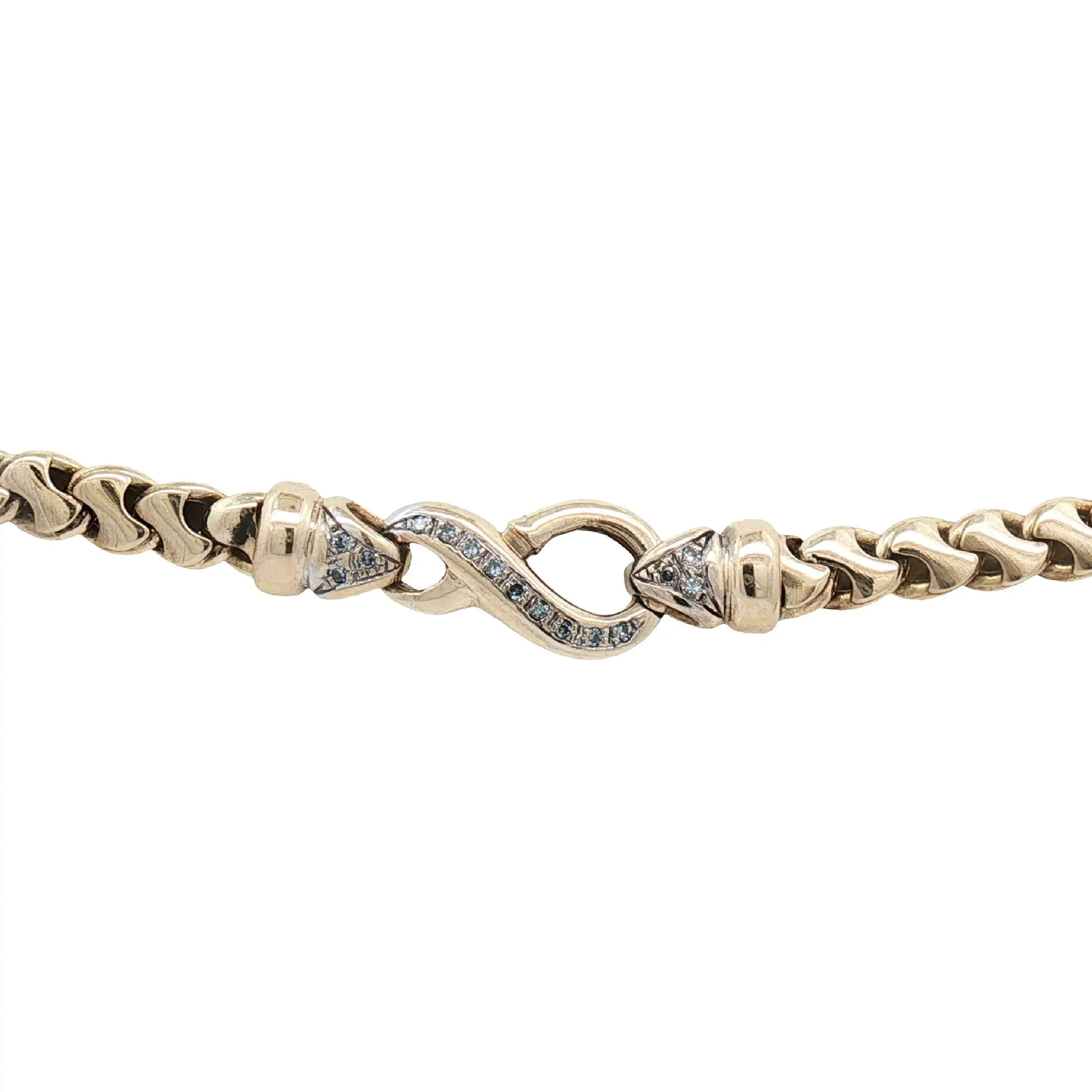 Kette Gelbgold mit Diamanten