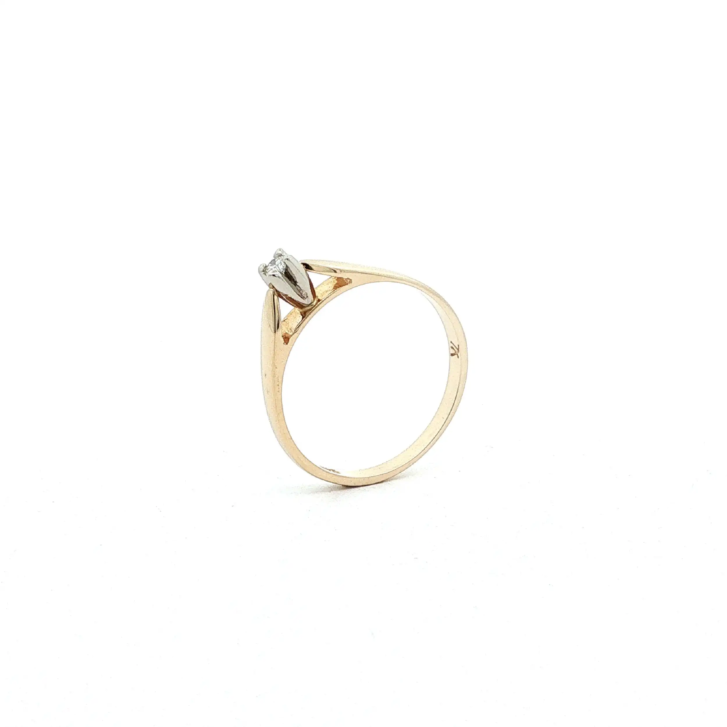 Ring Gelbgold mit Brillant