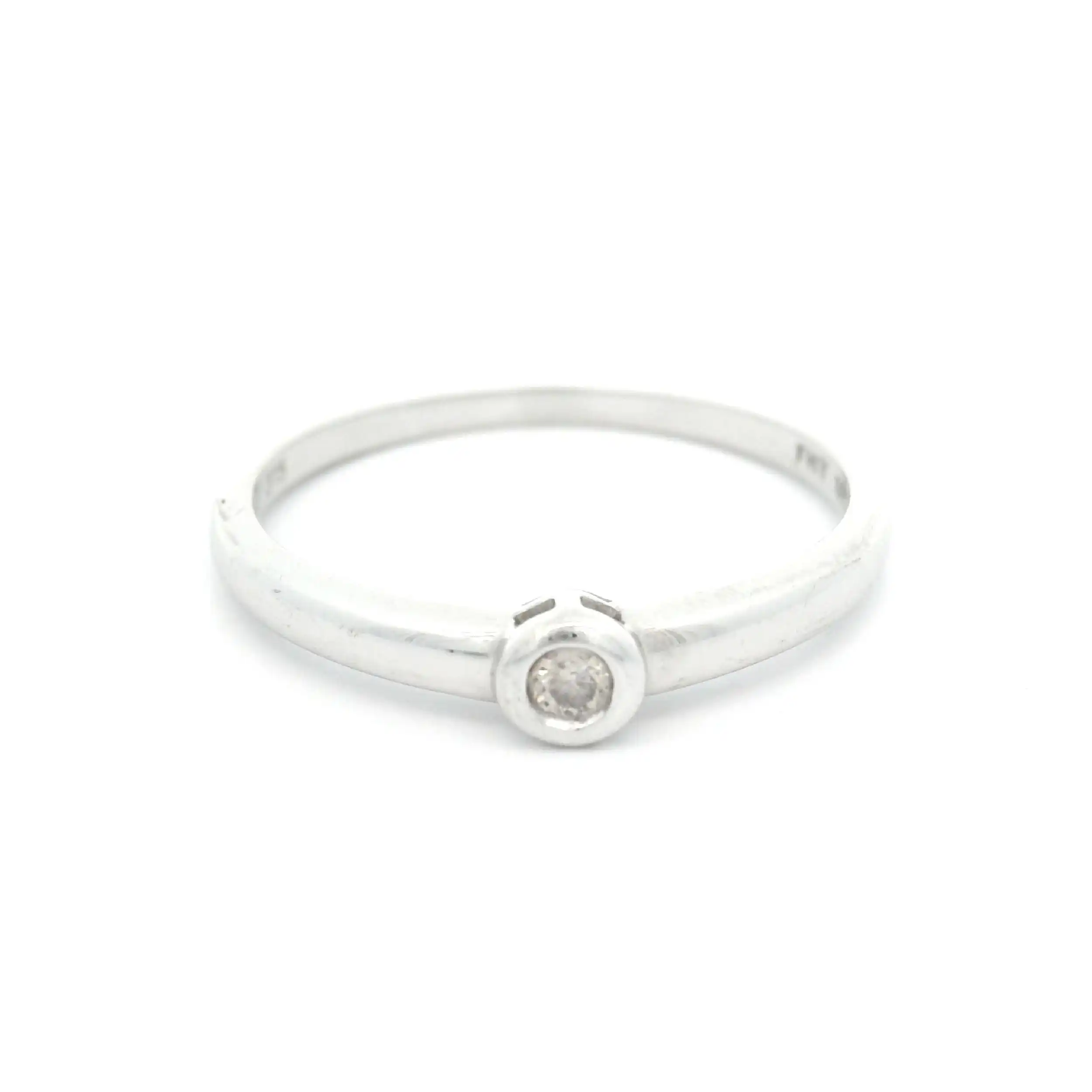 Solitärring Weißgold mit Brillant Solitärring Weißgold mit Brillant