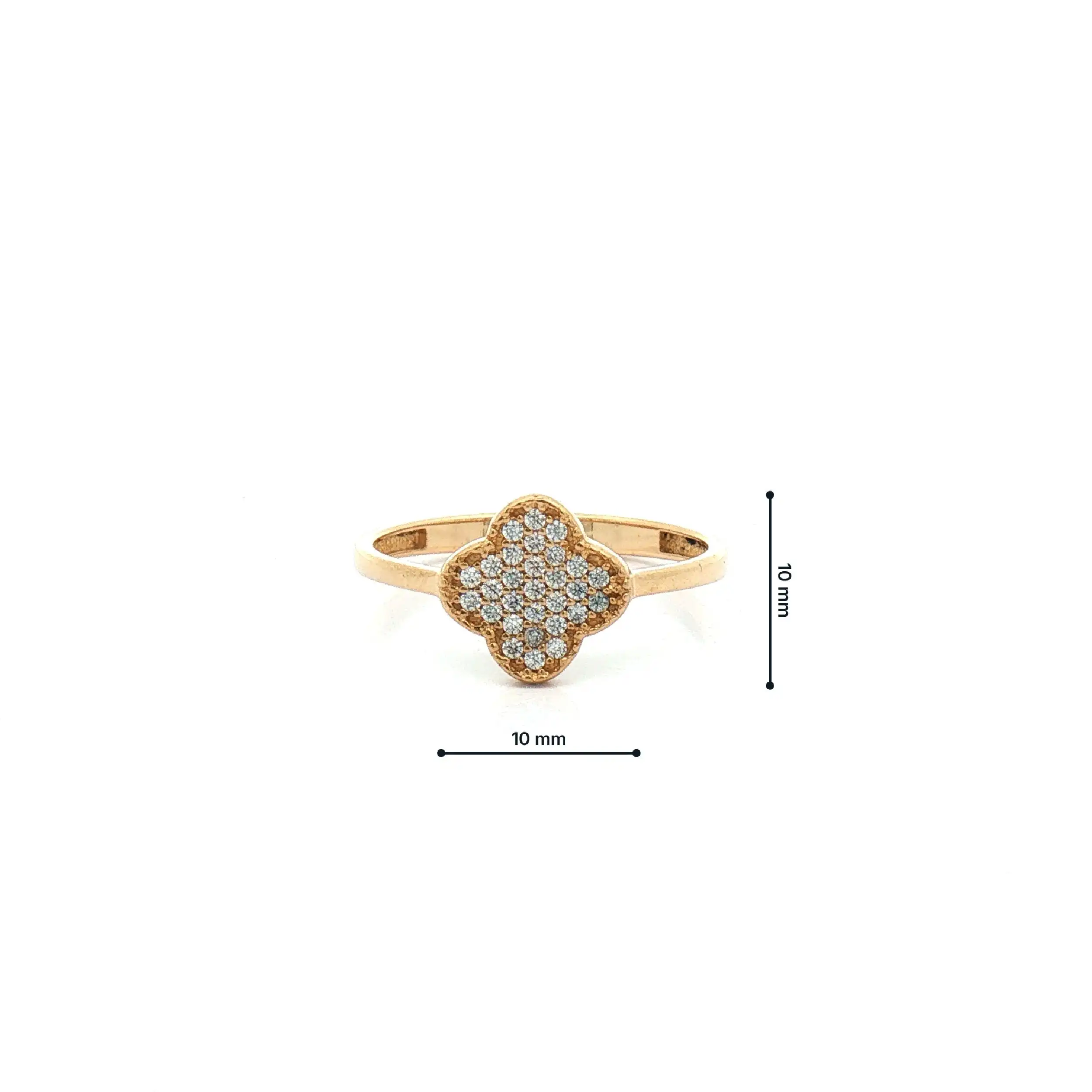 Ring Gelbgold mit Zirkonia Ring Gelbgold mit Zirkonia