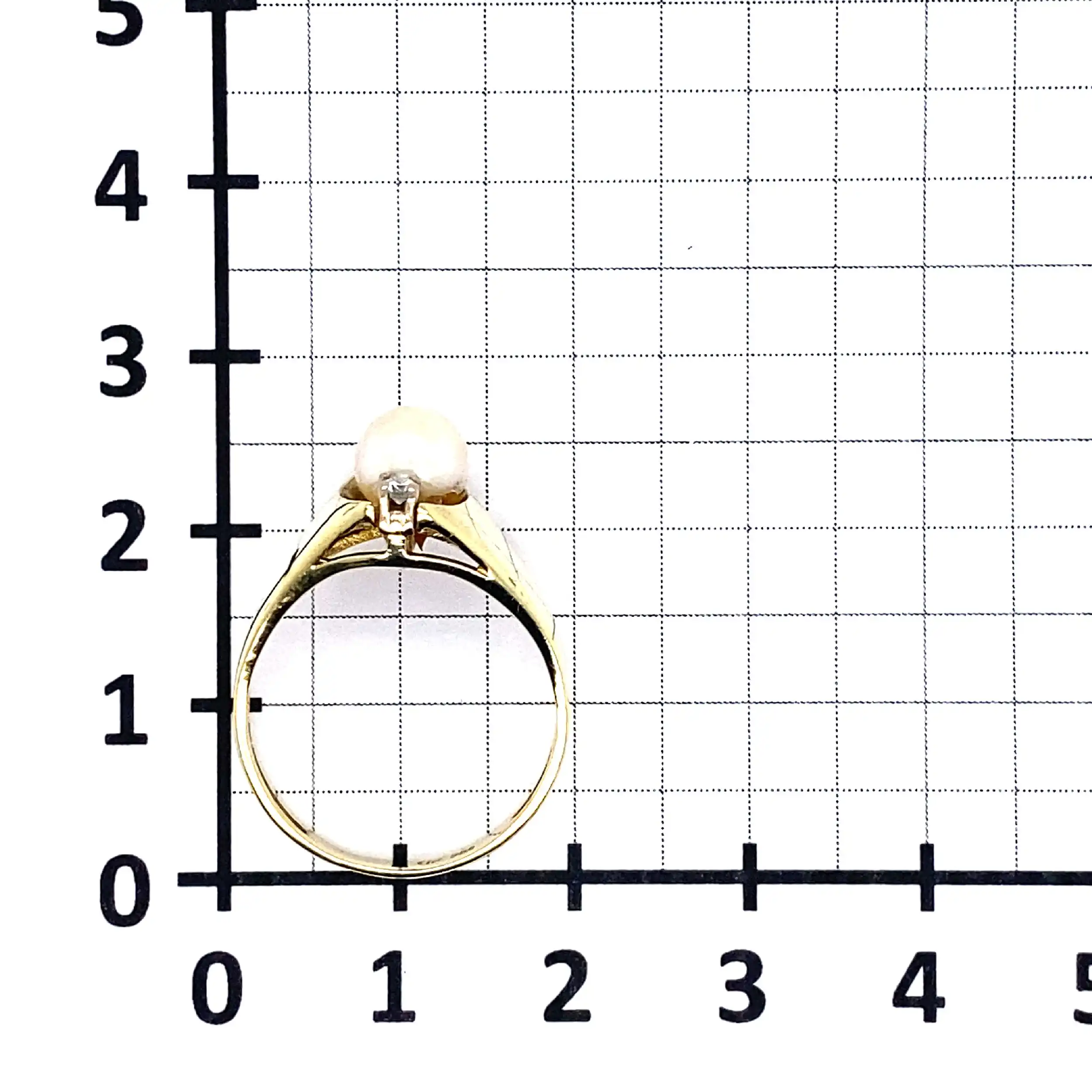 Ring Gelbgold mit Perle und Brillanten Ring Gelbgold mit Perle und Brillanten