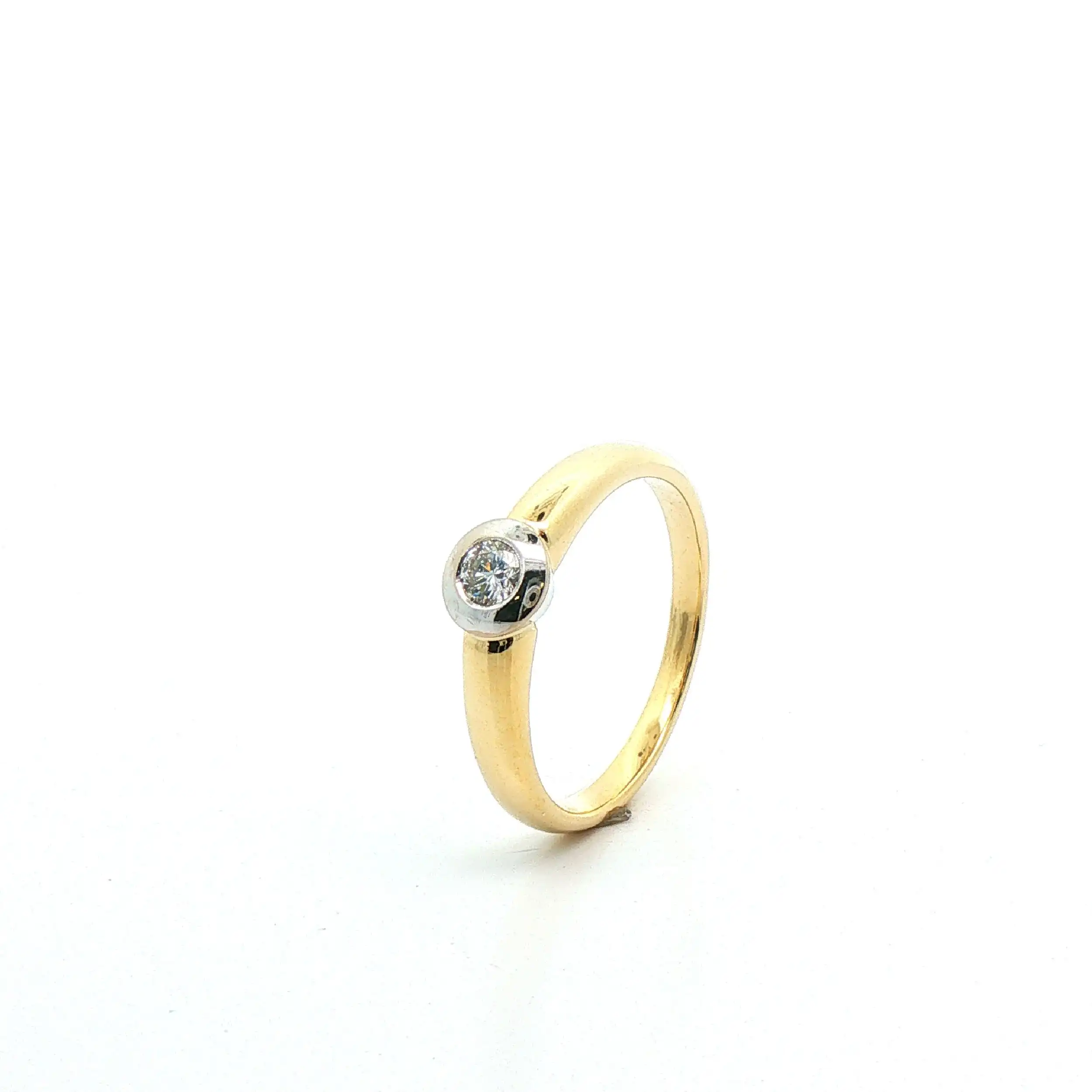 Ring Bicolor mit Brillant