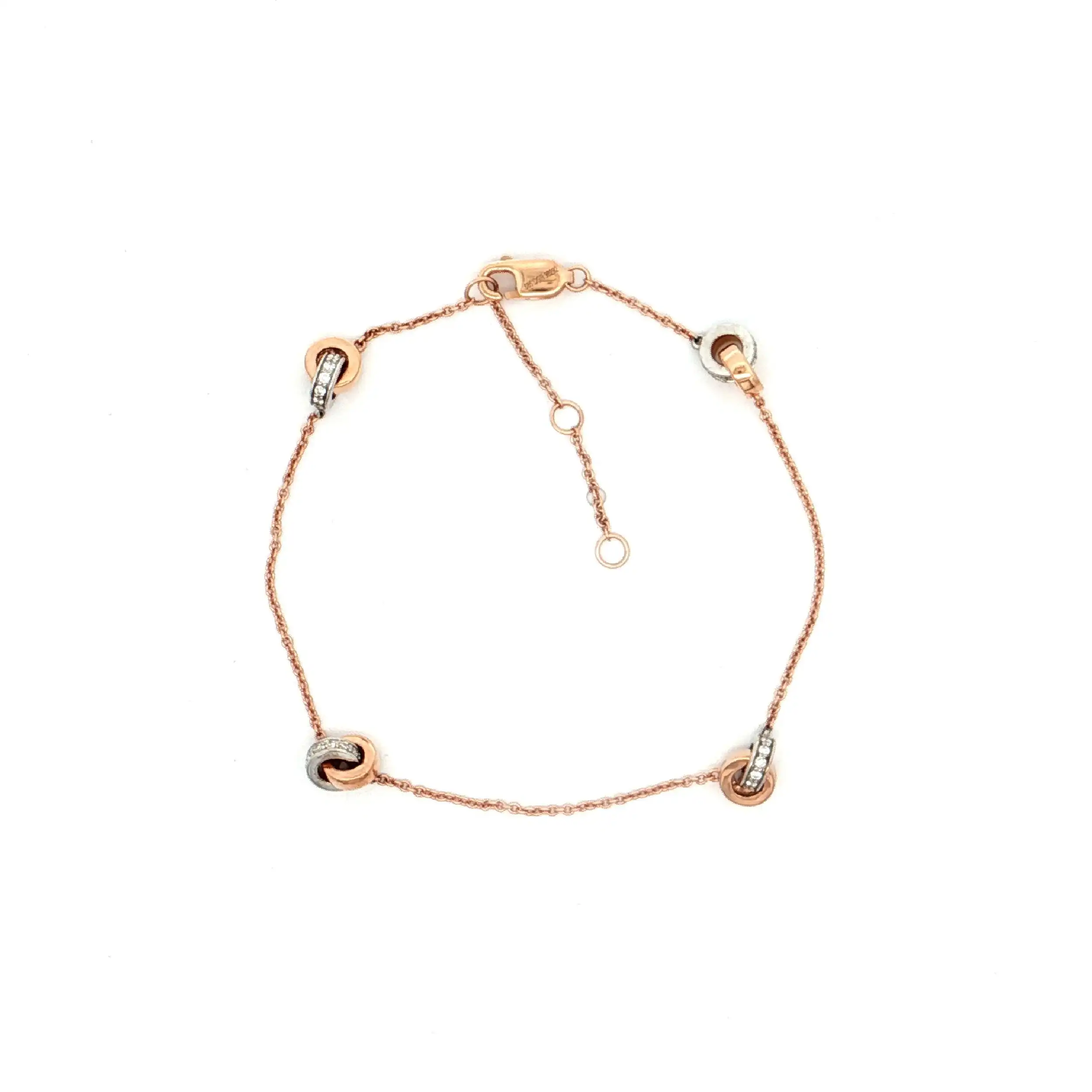 Armband Roségold "Knoten" mit Brillanten