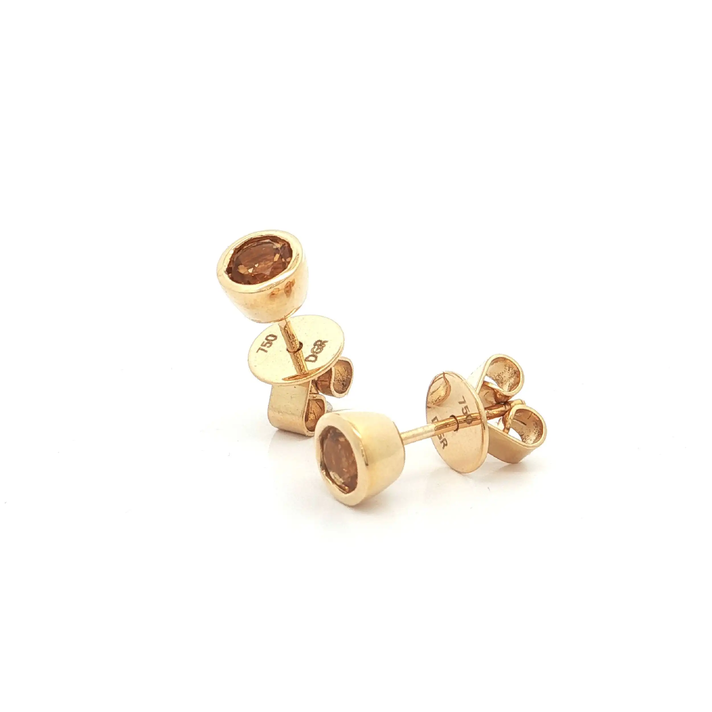 Ohrstecker Gelbgold mit Citrin Ohrstecker Gelbgold mit Citrin