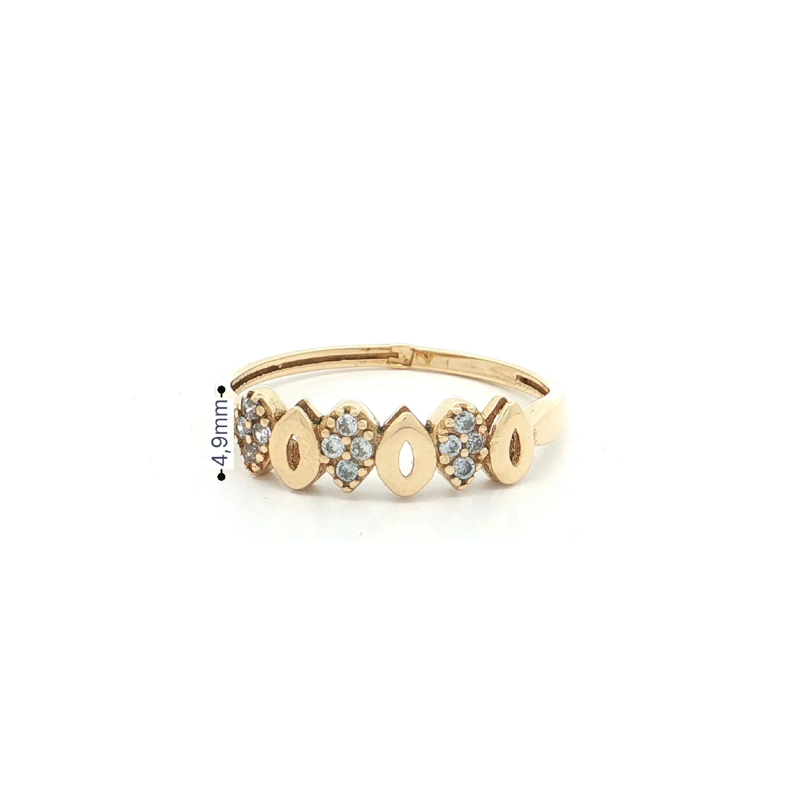 Ring Gelbgold mit Zirkonia Ring Gelbgold mit Zirkonia