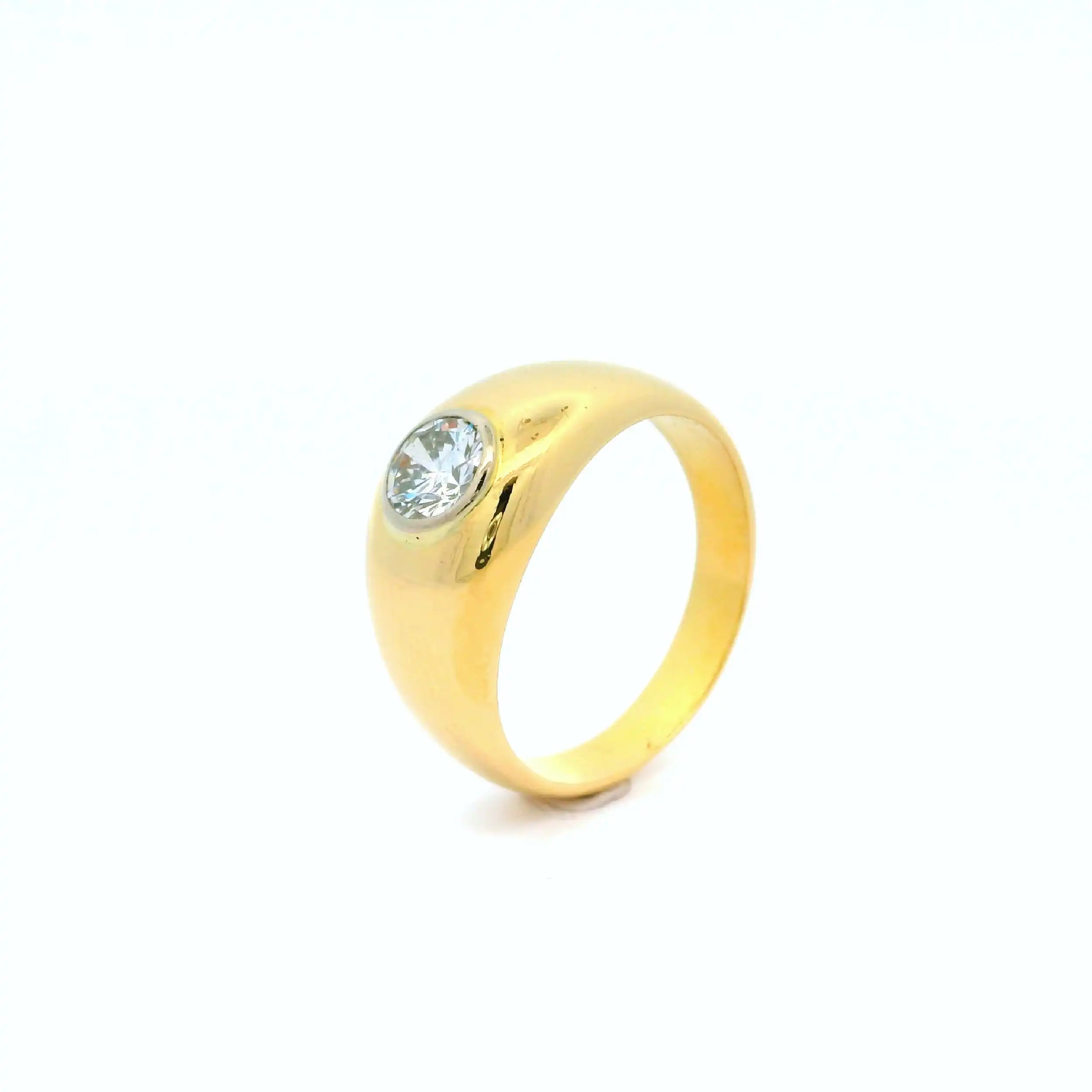 Solitärring Gelbgold mit Brillant Solitärring Gelbgold mit Brillant