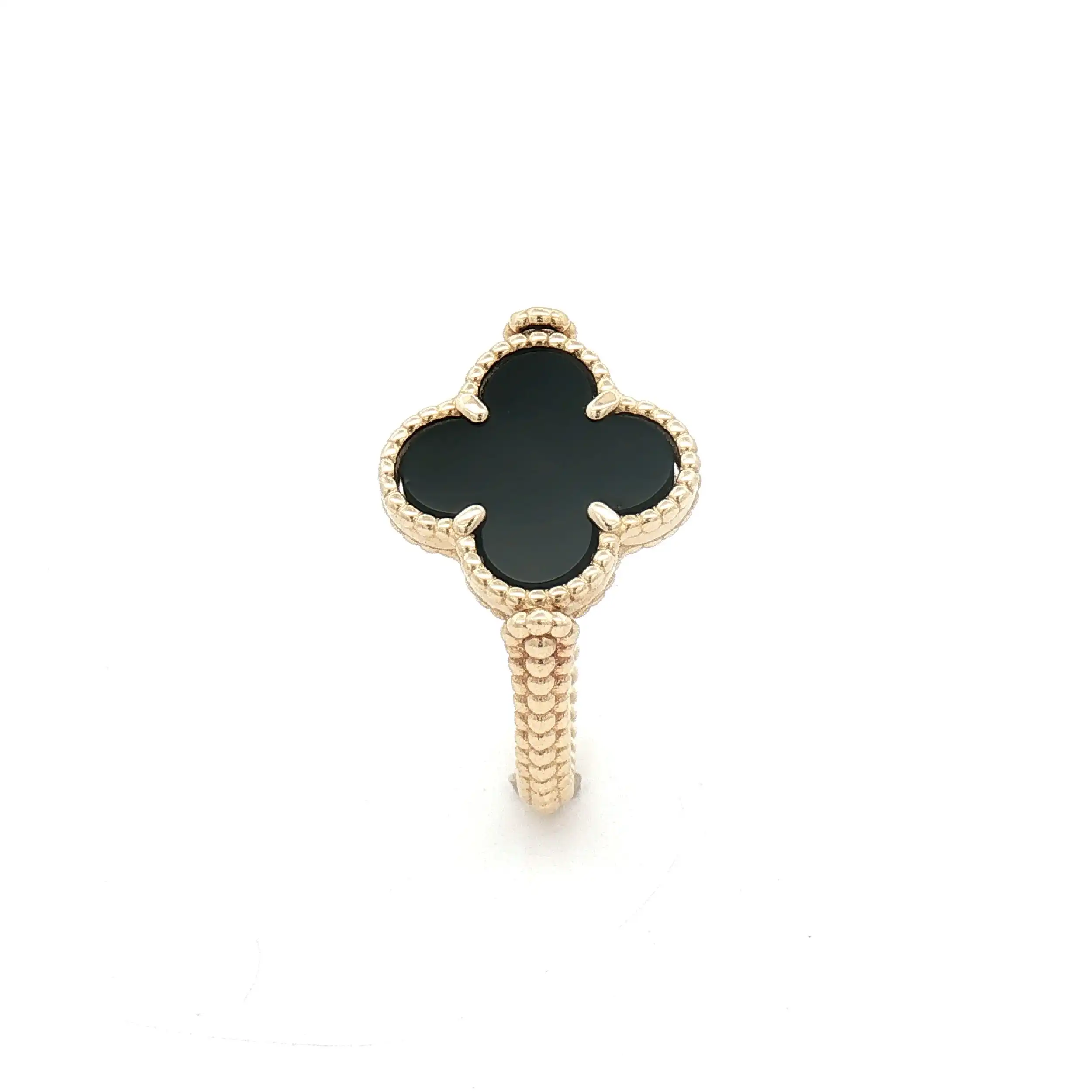Ring Gelbgold Blume Wendemodell Onyx Ring Gelbgold Blume Wendemodell Onyx