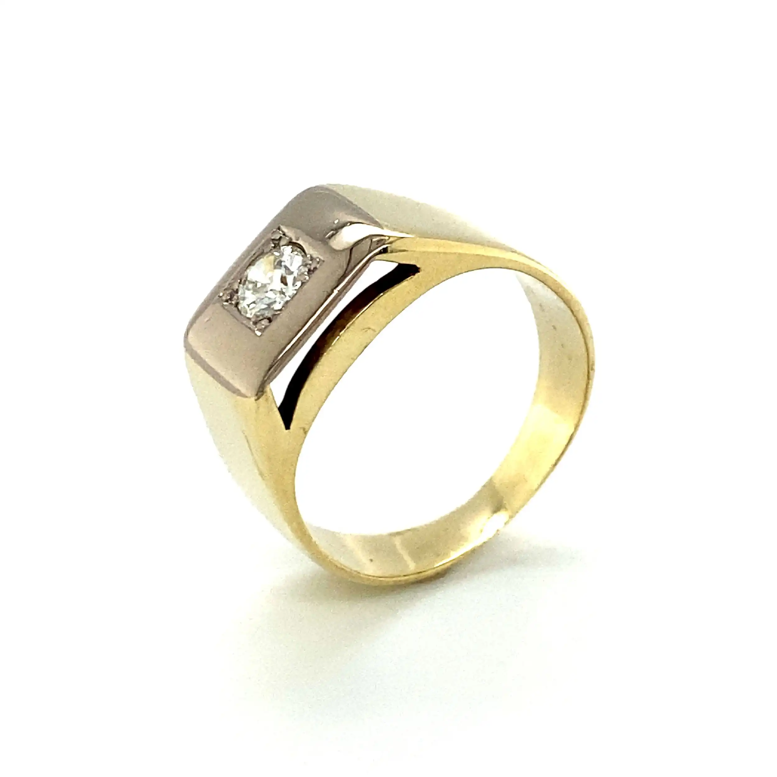 Ring Gelbgold mit Brillant Ring Gelbgold mit Brillant