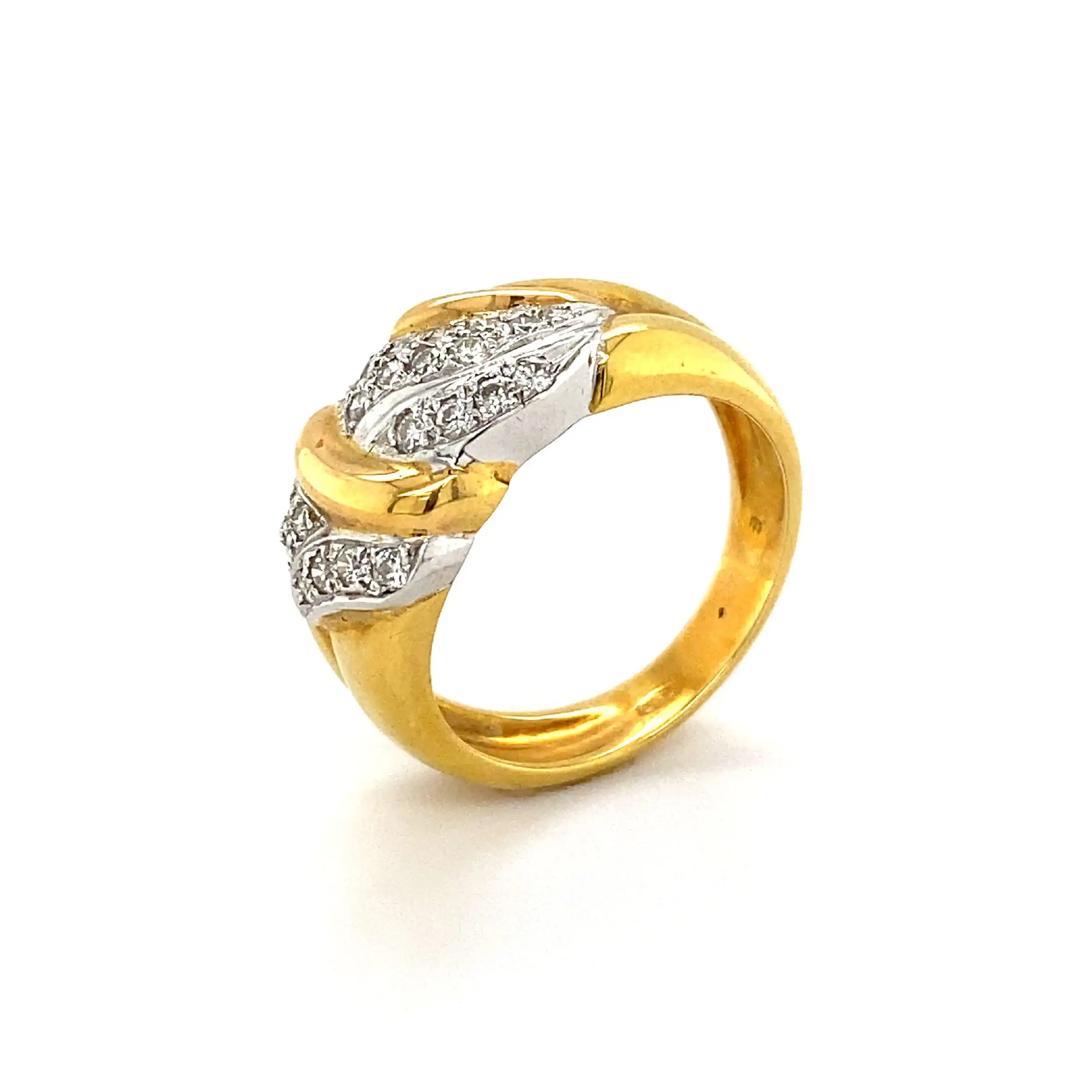 Ring Bicolor mit Brillanten Ring Bicolor mit Brillanten