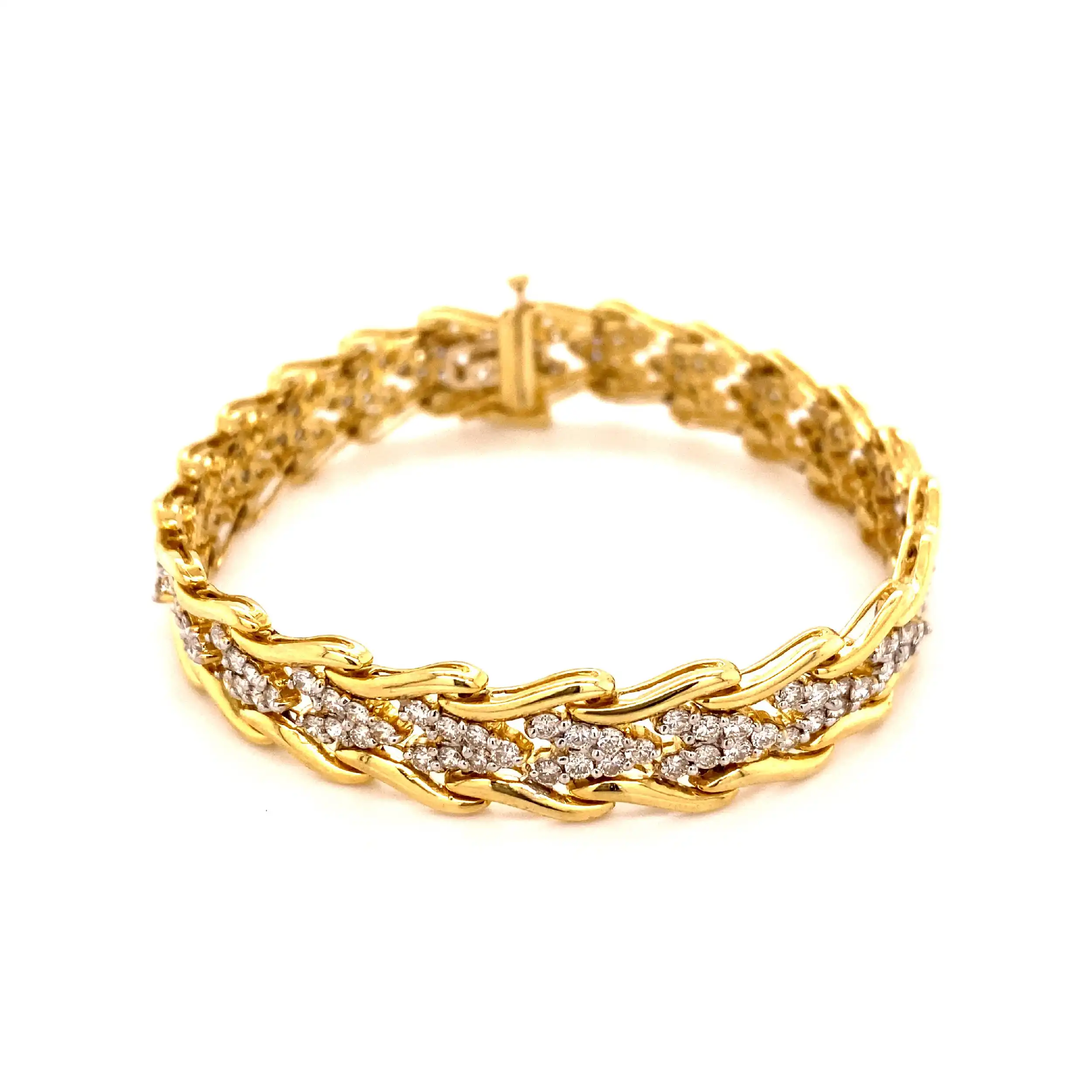 Armband Bicolor mit Brillanten Armband Bicolor mit Brillanten