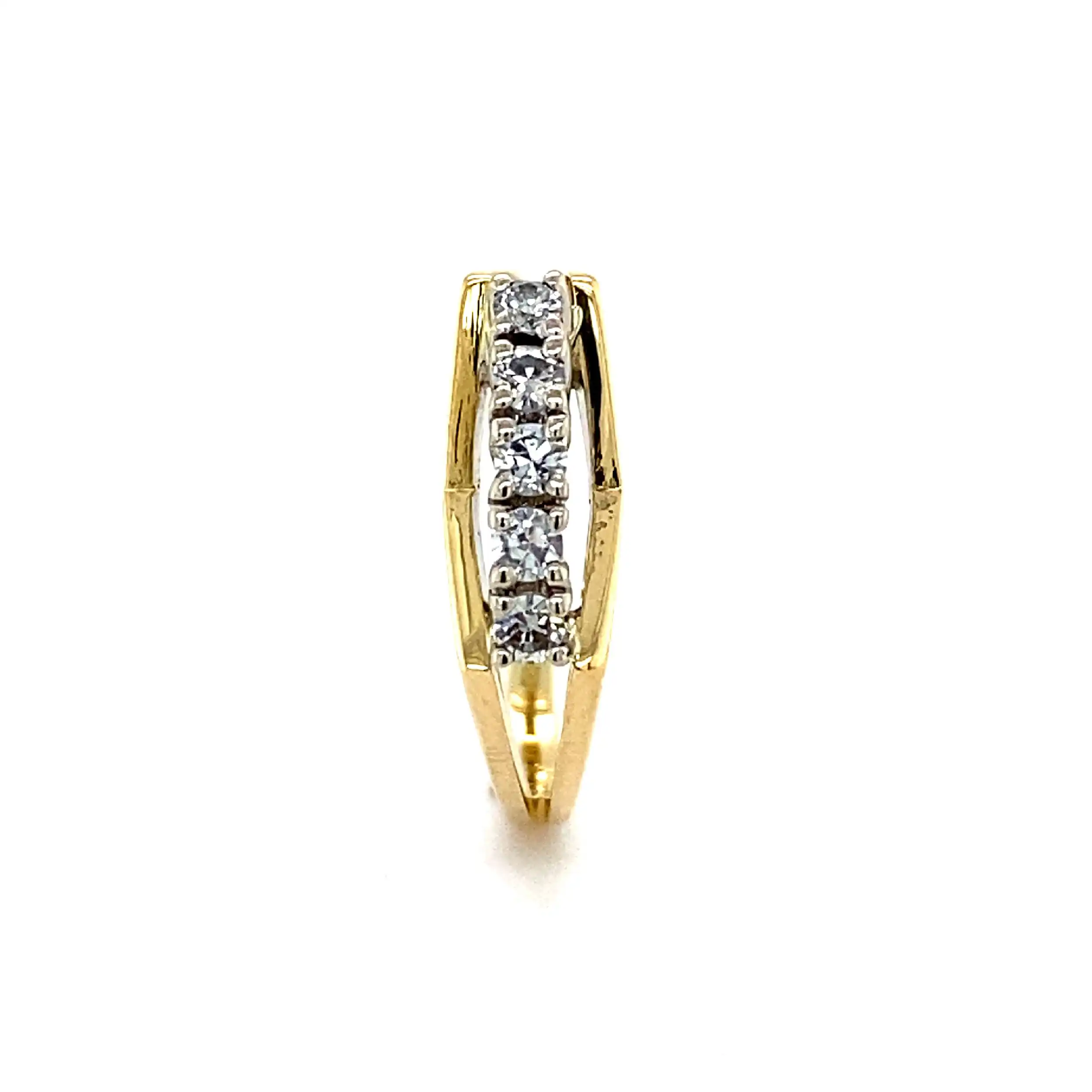 Ring Bicolor mit Diamanten Ring Bicolor mit Diamanten
