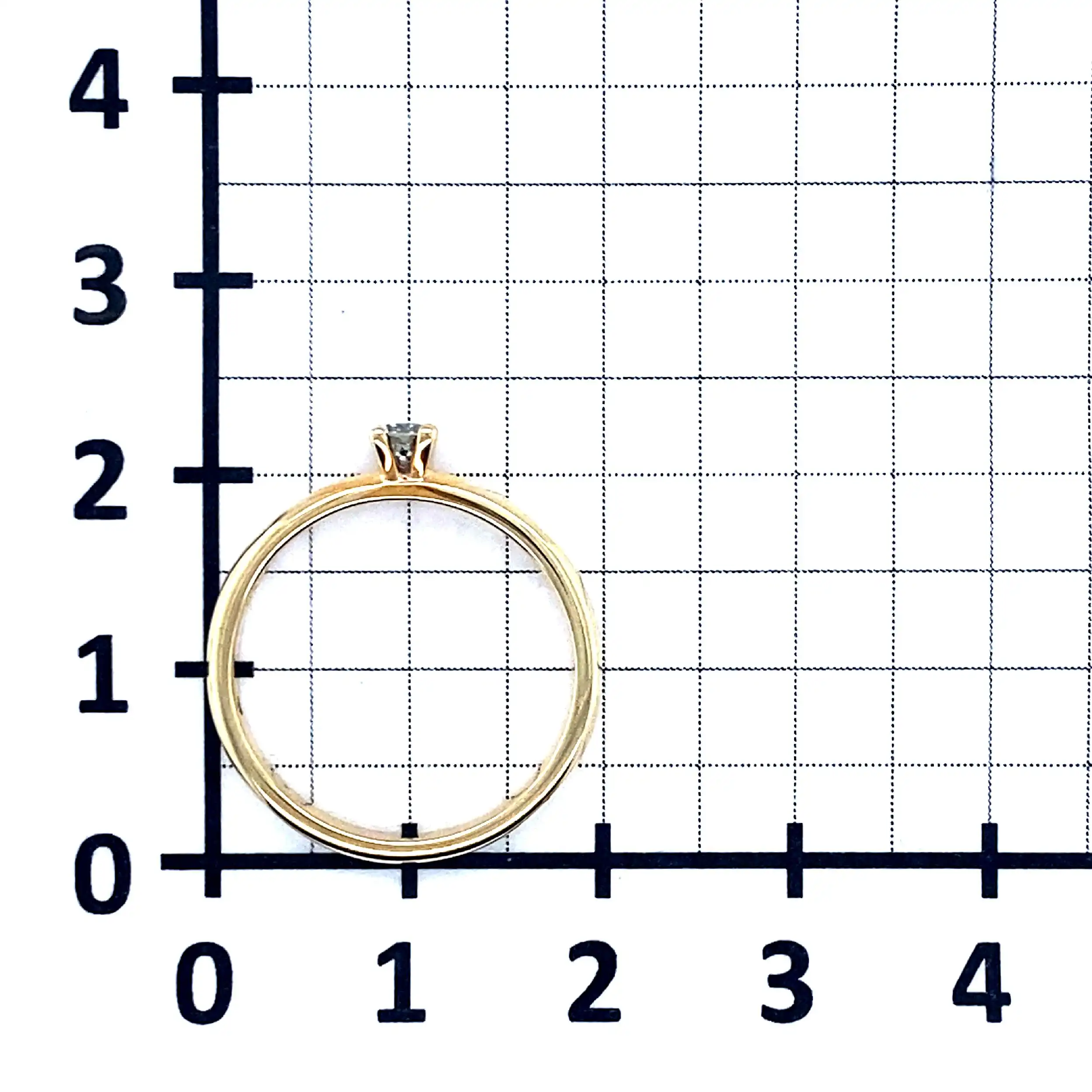 Ring Gelbgold mit Brillant Solitär Ring Gelbgold mit Brillant Solitär