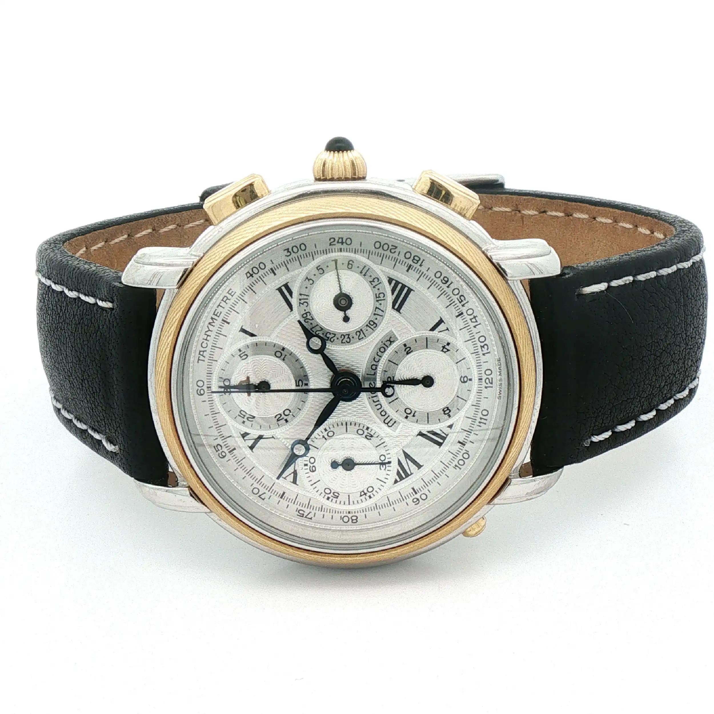 Herrenuhr Maurice Lacroix Masterpiece Rattrapante mit Box Herrenuhr Maurice Lacroix Masterpiece Rattrapante mit Box