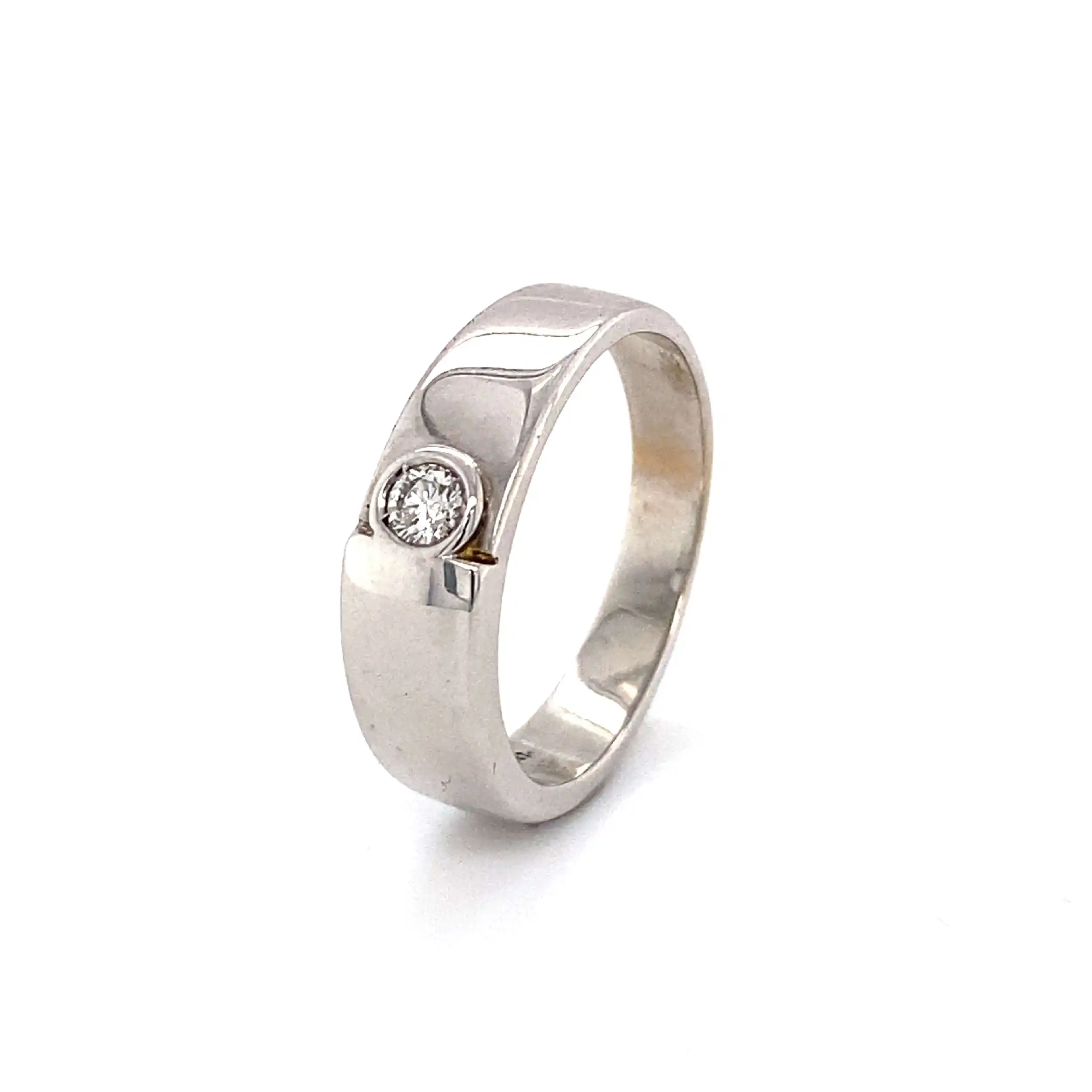 Ring Weißgold mit Brillant Ring Weißgold mit Brillant