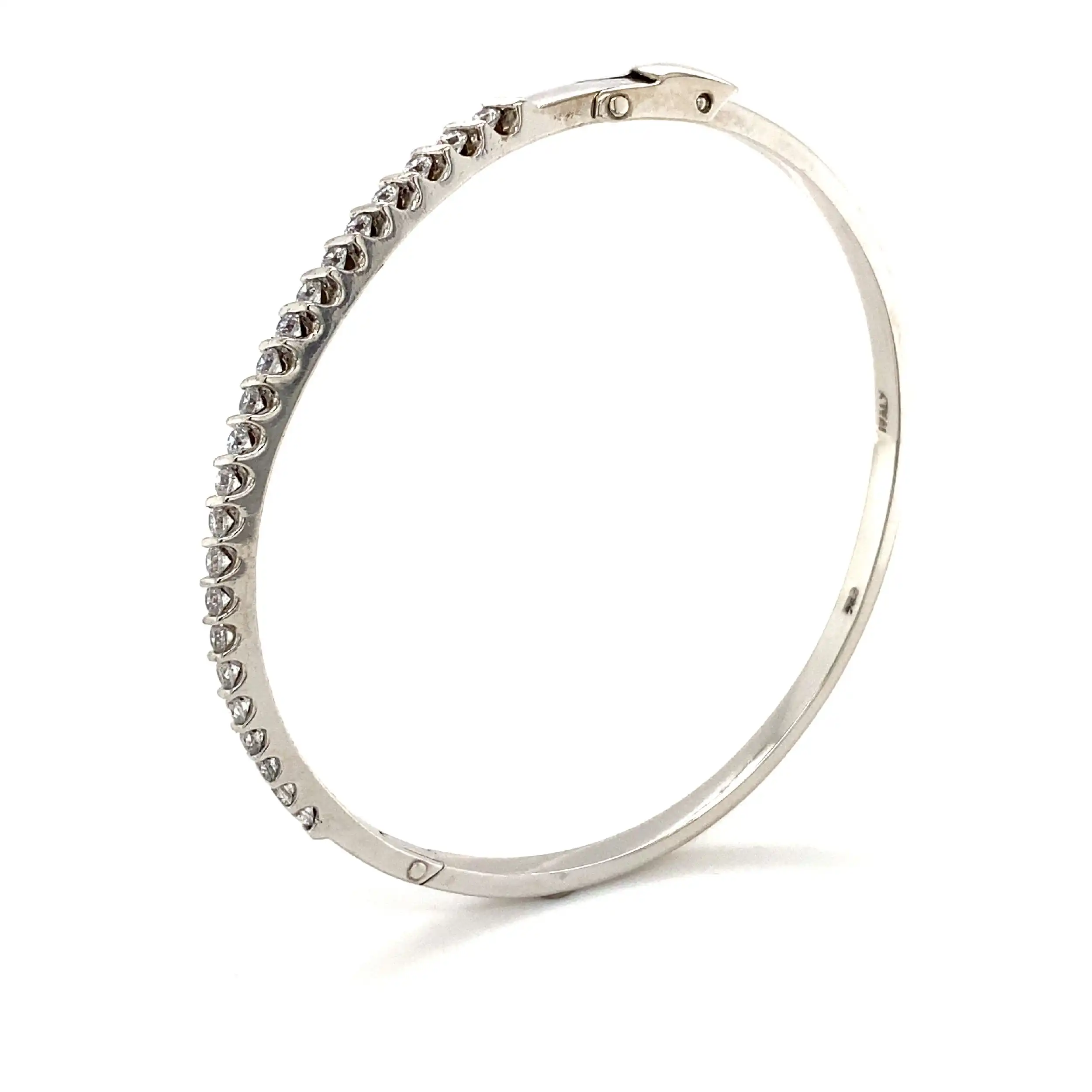 Armreif Weißgold mit Zirkonia Armreif Weißgold mit Zirkonia