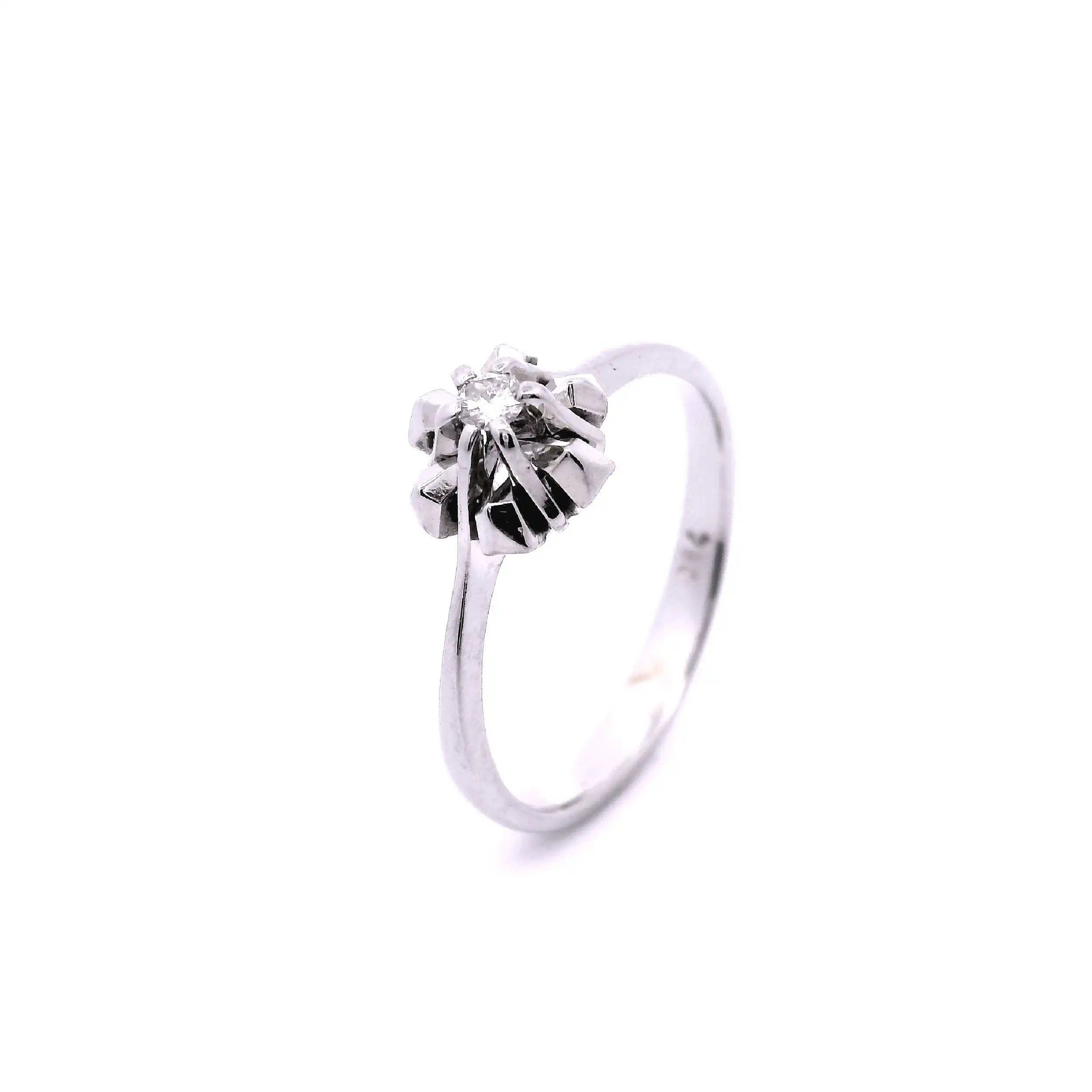 Ring Weißgold mit Brillant Solitär Ring Weißgold mit Brillant Solitär