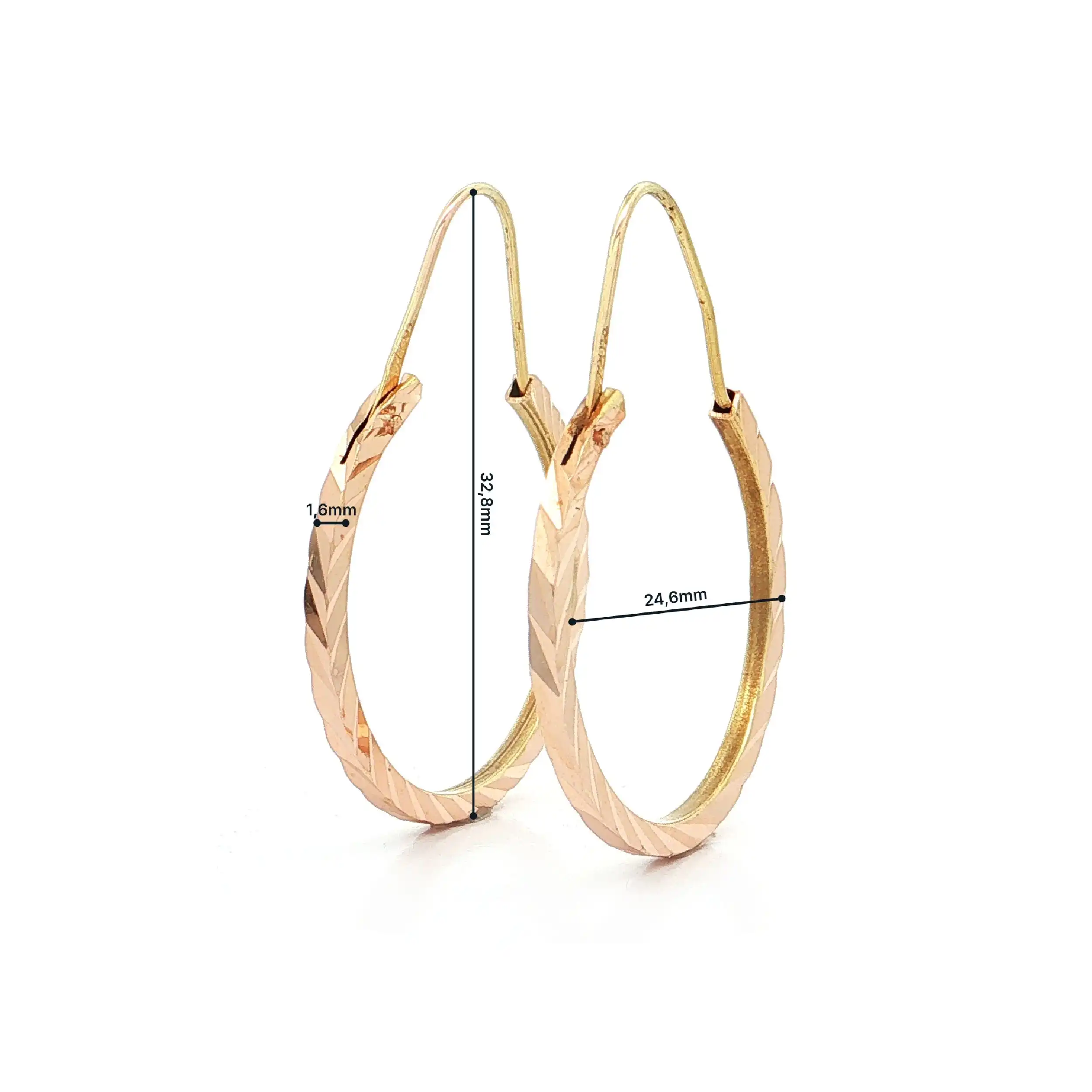 Creolen Gelbgold