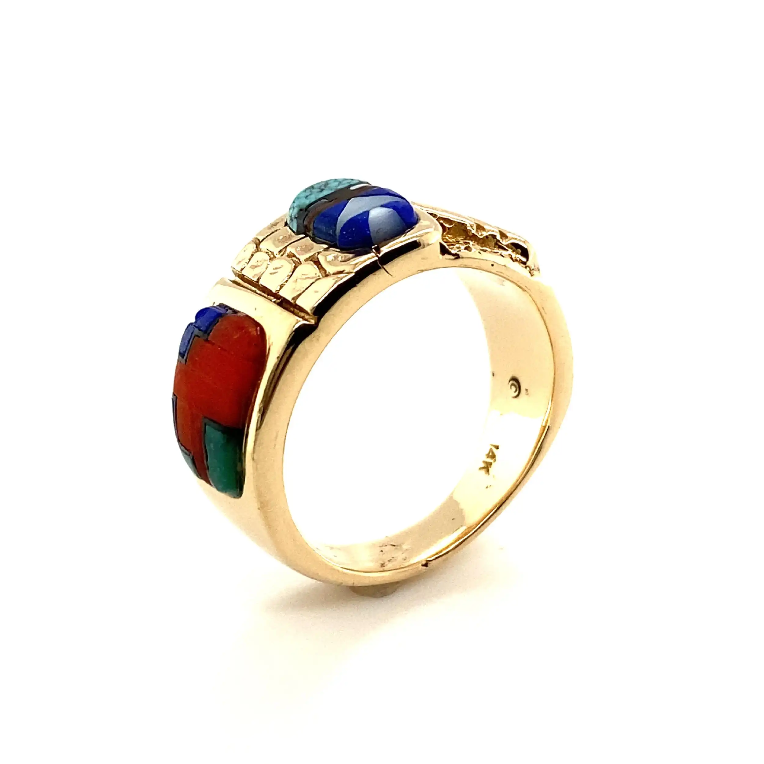 Ring Gelbgold mit Farbsteinen Ring Gelbgold mit Farbsteinen