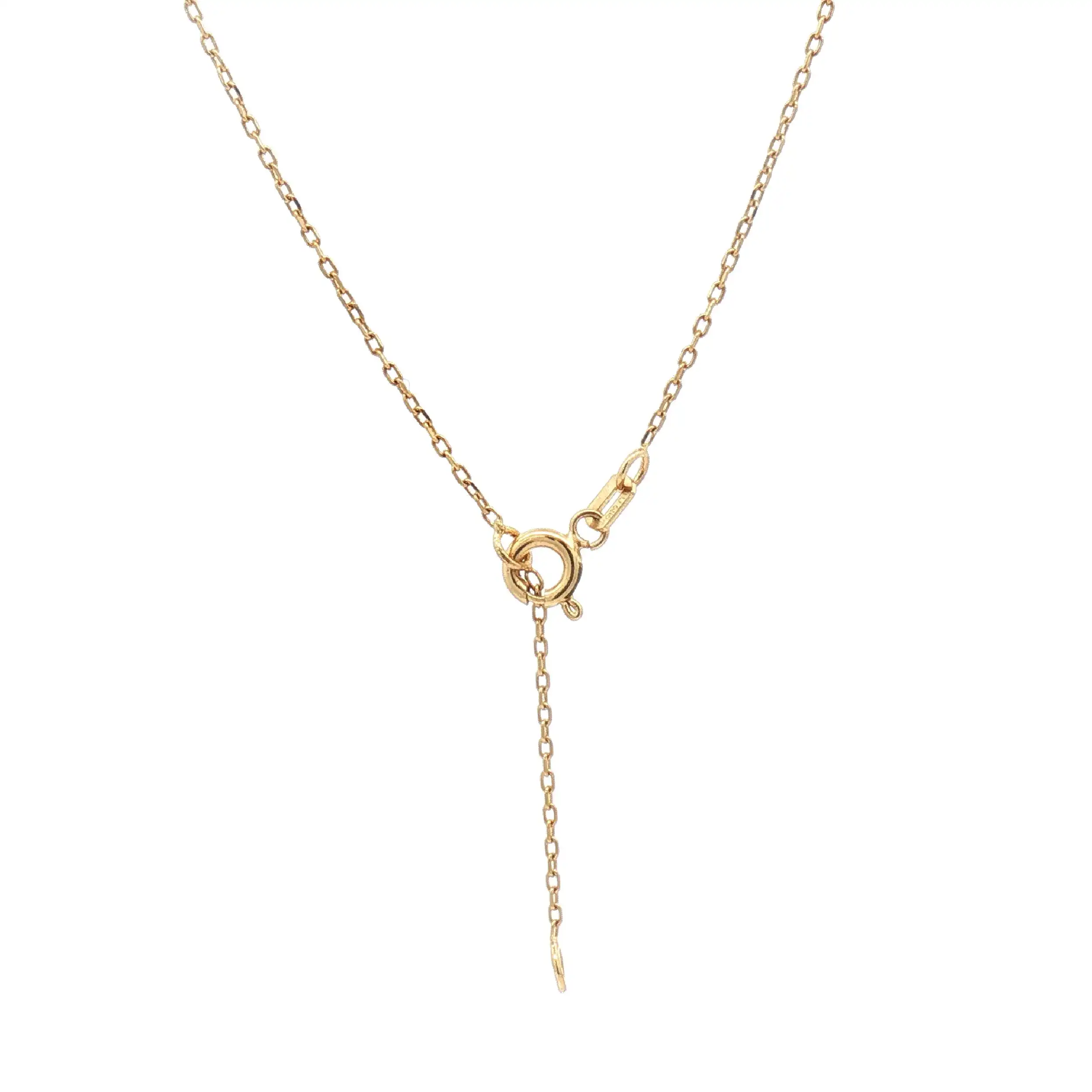 Ankerkette Gelbgold mit Kreuzanhänger