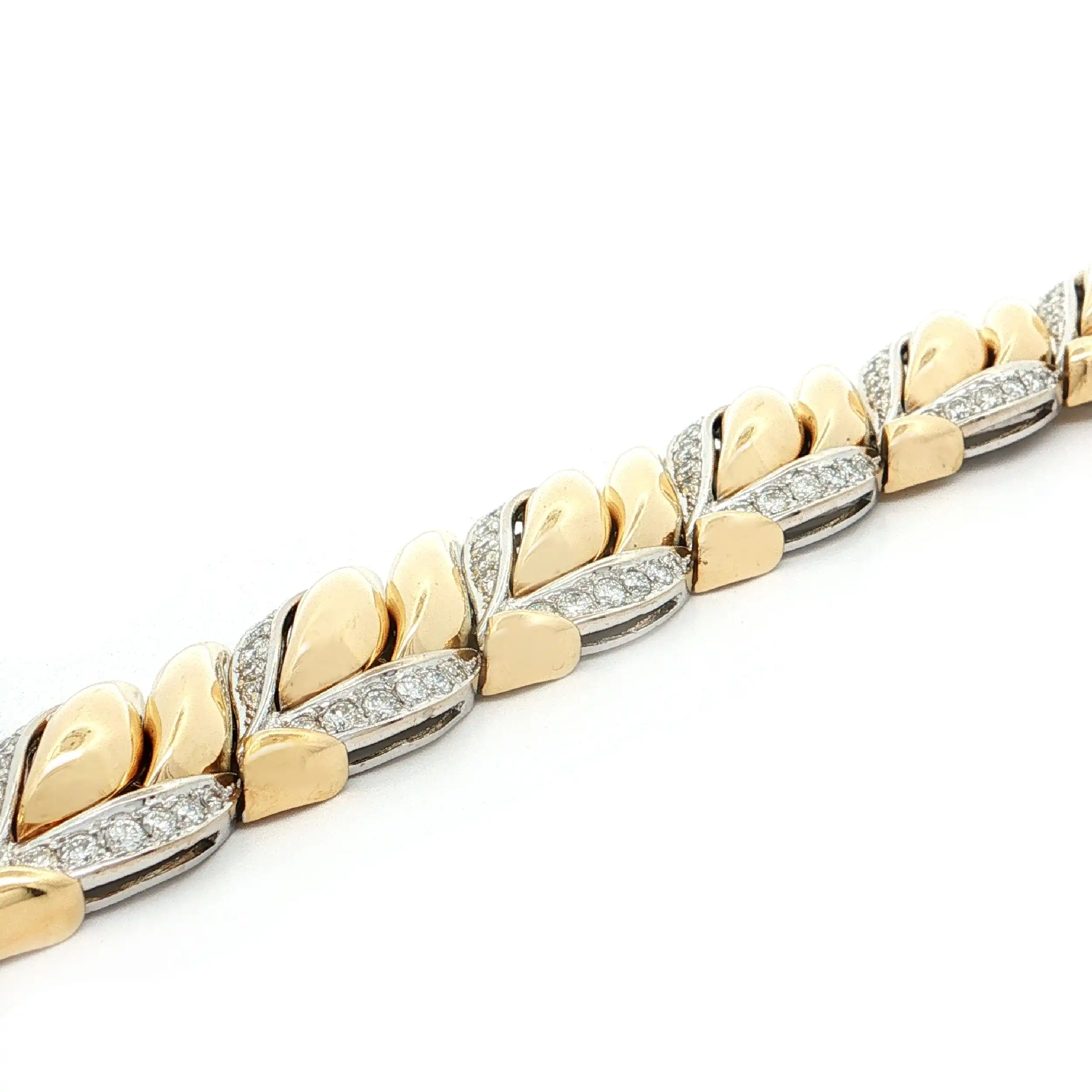 Armband Bicolor mit Brillanten Armband Bicolor mit Brillanten